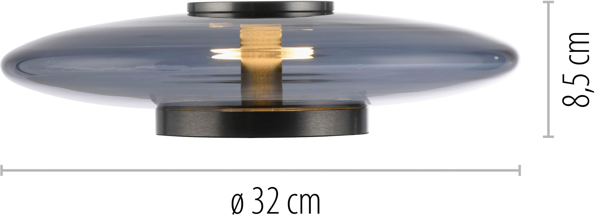 Neuhaus PURE LED Tischleuchte »PURE Vitrum« LED-Board 1 Stk. Warmweiß Stufenloses dimmen per Touchdimmer