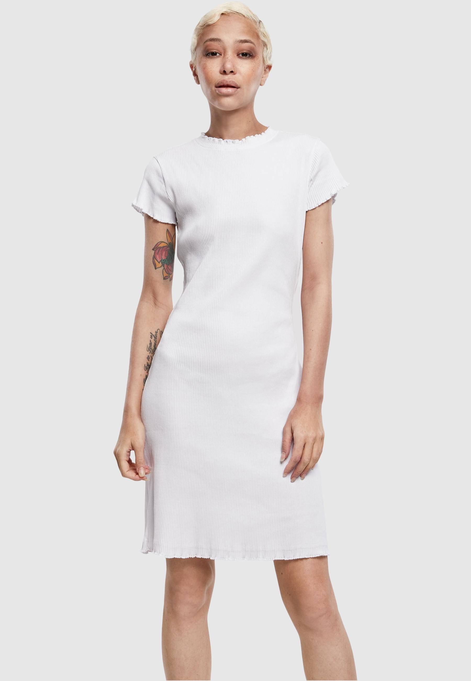 URBAN CLASSICS Shirtkleid »Urban Classics Damen Ladies Rib Tee Dress«, (1 tlg.)