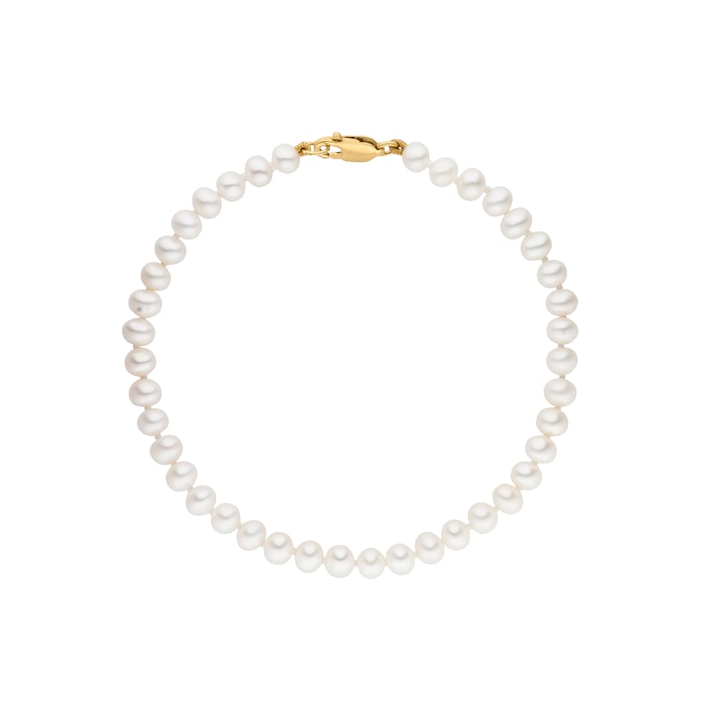 Firetti Perlenarmband »Schmuck Geschenk Gold 375 Armschmuck Armkette Perle«, Made in Germany - mit Süßwasserzuchtperle
