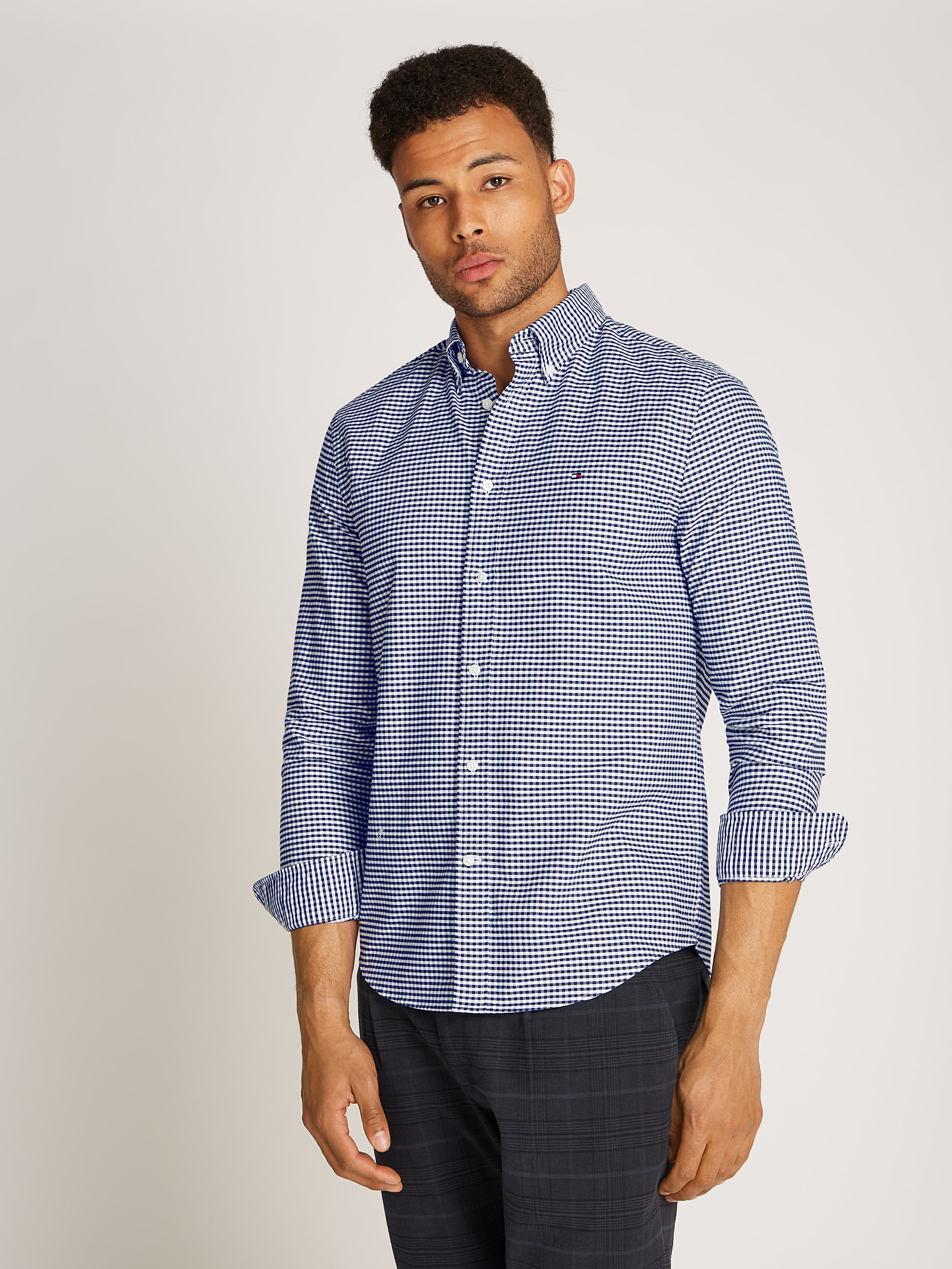 Tommy Hilfiger Langarmhemd "HERITAGE OXFORD GINGHAM RF SHIRT", mit modische günstig online kaufen