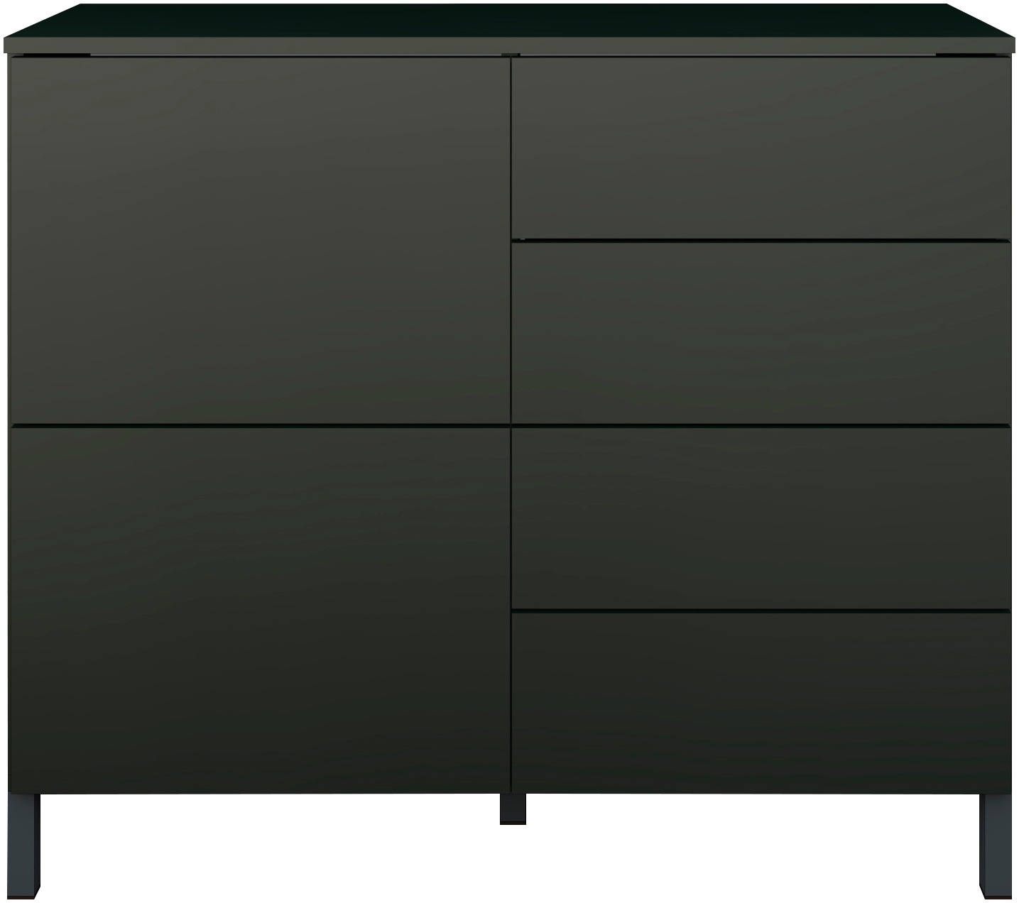 Thumbnail - borchardt Möbel Kommode "Haama, modern, grifflos, Metallfüße, praktisch, 2 Türen" Push-To-Open, verstellbare Einlegeböde...