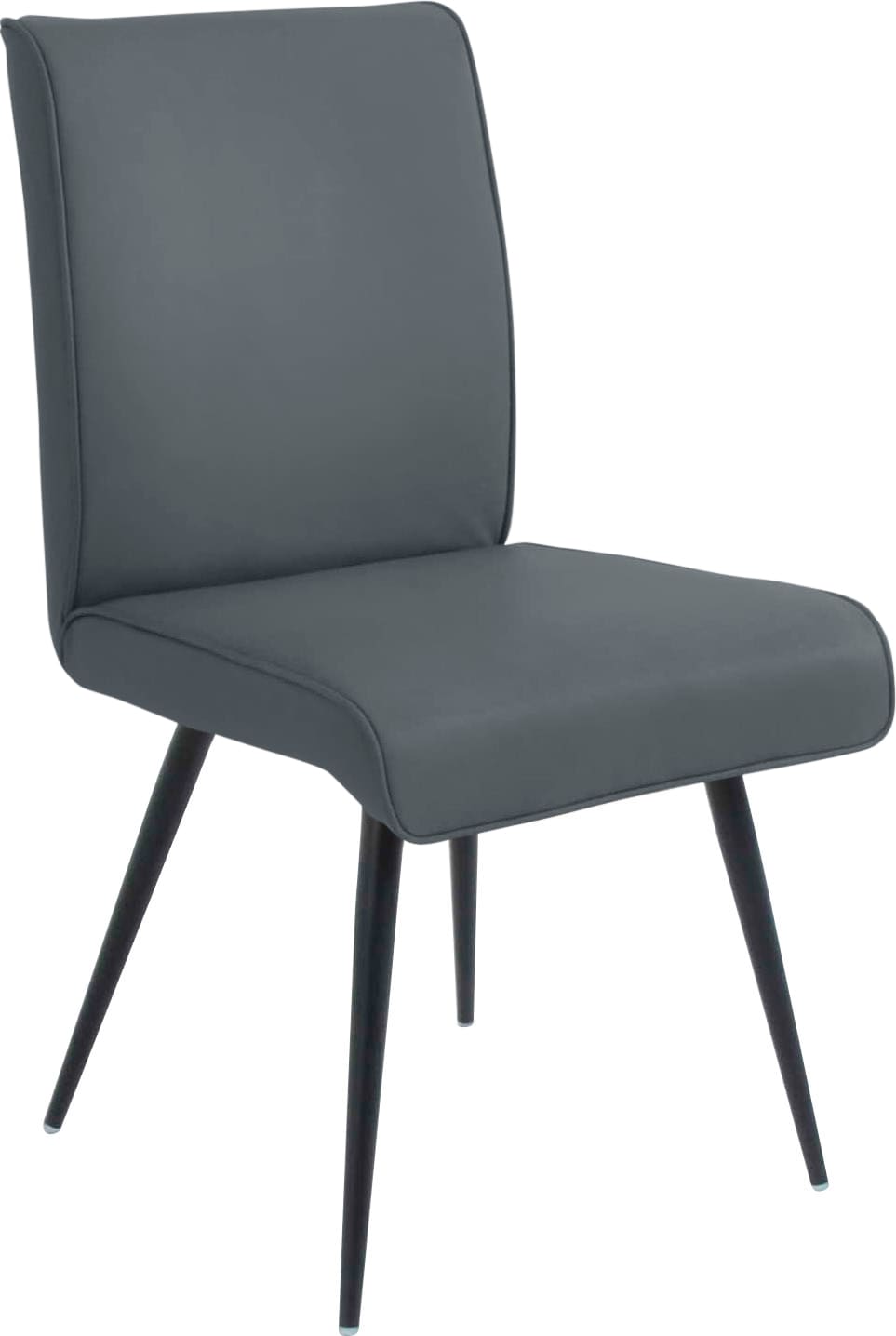 K+W Komfort & Wohnen 1100000002199 "Giacomo I" () 1 Stk.4- Fußstuhl mit umlaufenden 4mm Keder am Rücken und Sitz, Metallfüße