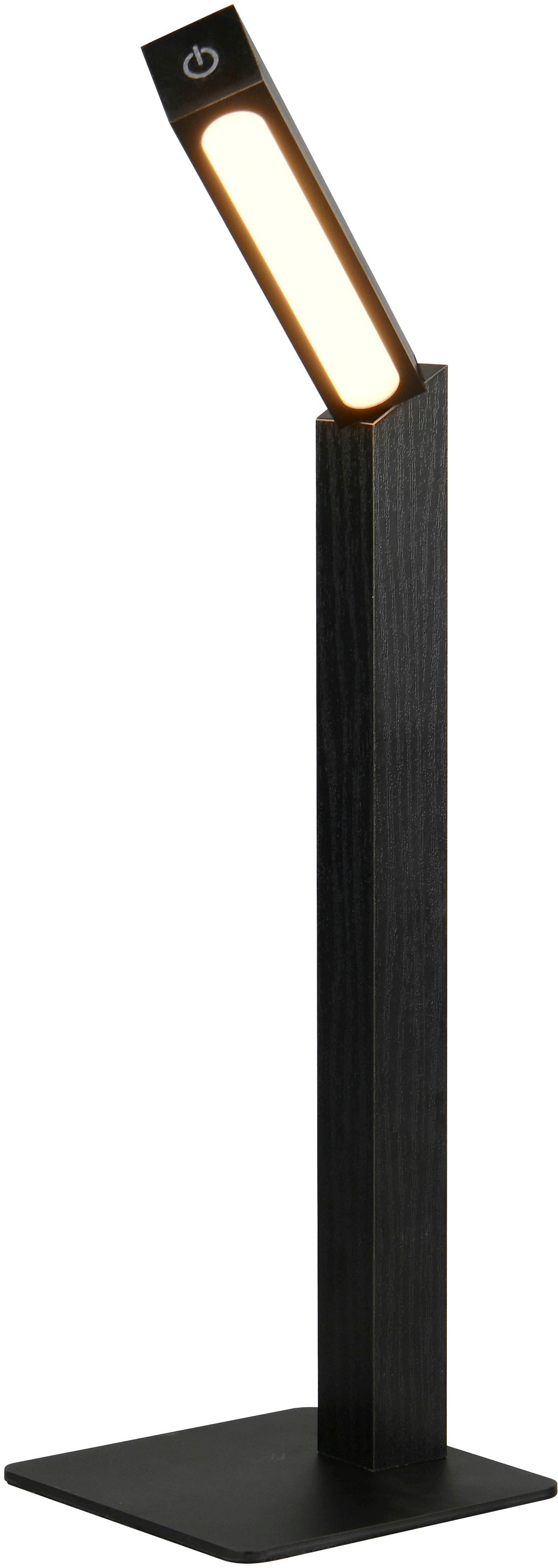 REALITY Leuchten LED Tischleuchte »SKIP, magnetische Touch-Tischlampe aus Holz, Leuchtenkopf abnehmbar«, 1 flammig, Leuchtmittel LED-Board | LED fest integriert, On/Off Touch und Dimmschalter, USB-Ladeanschluss, Akku-Laufzeit 3h