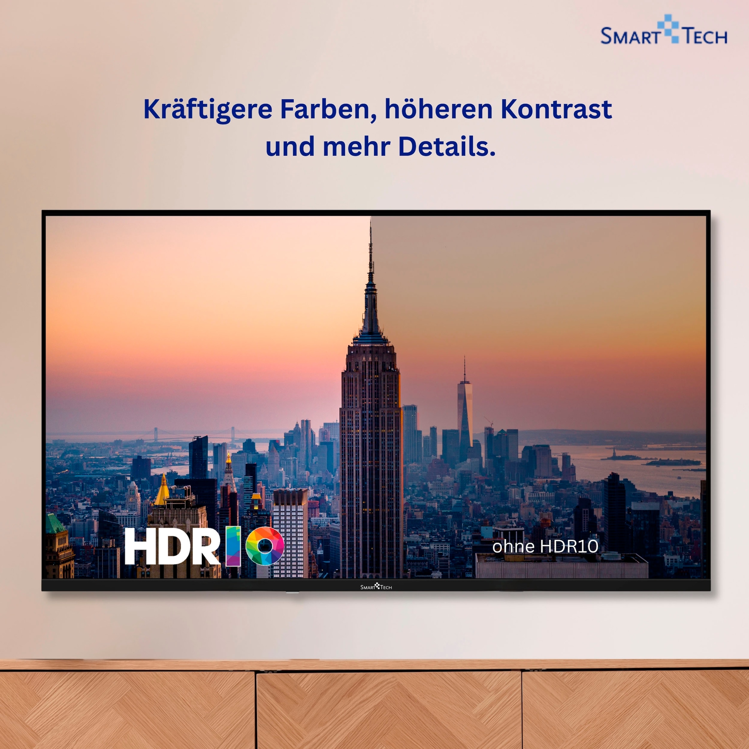 Smart Tech QLED-Fernseher »43QV02V« 108 cm/43 ″ Smart-TV