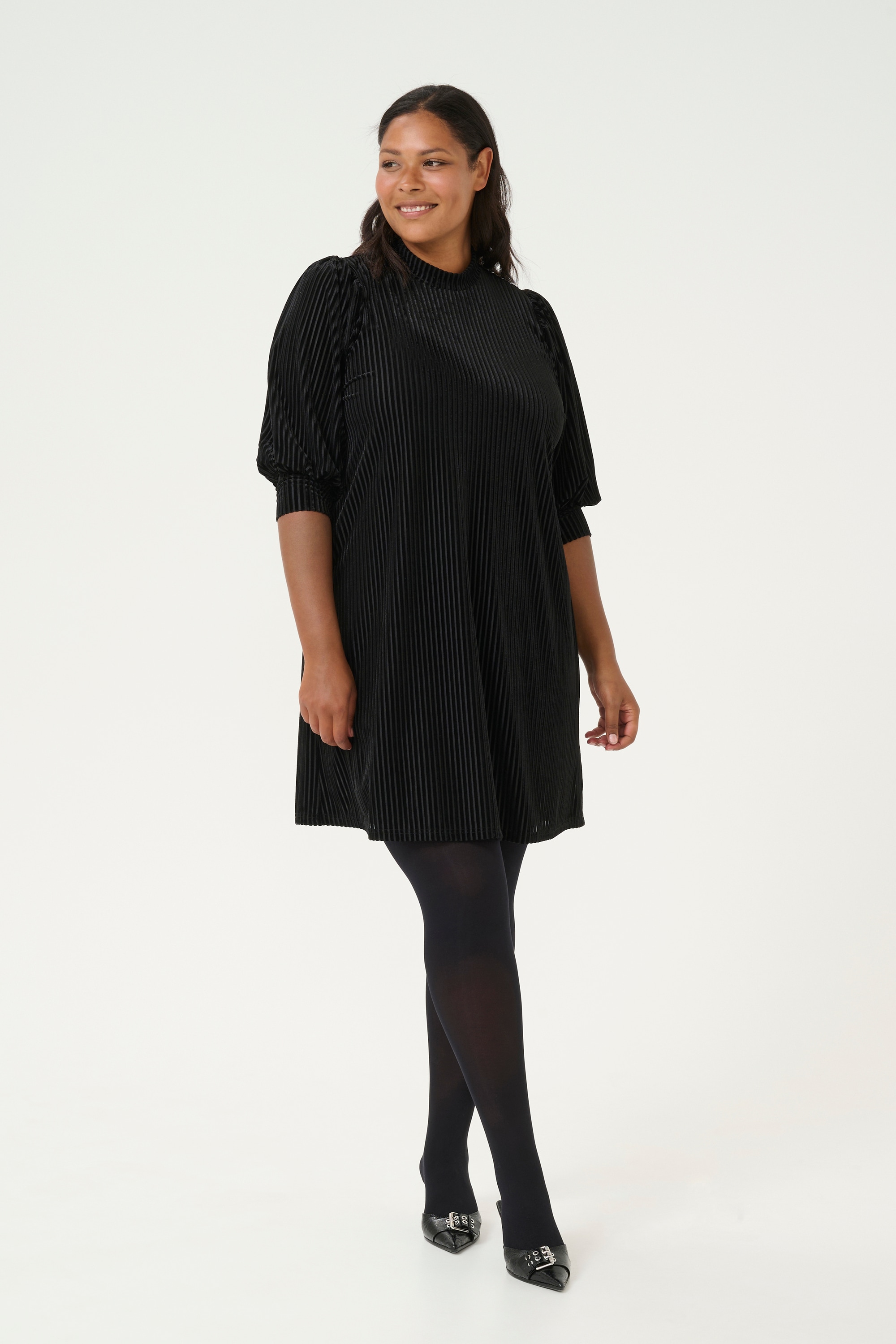 KAFFE Curve Midikleid »Kleid KCcacanna«