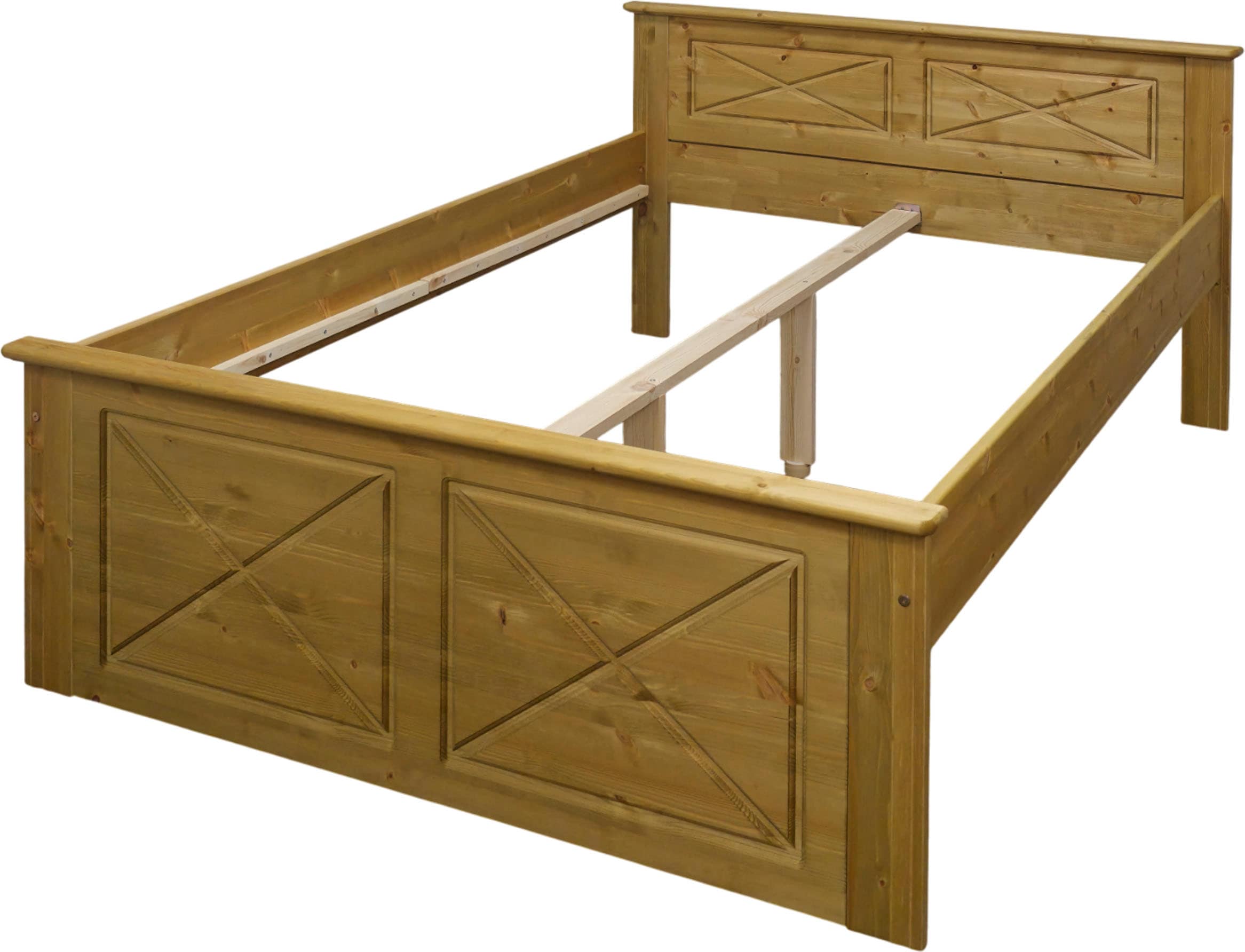 OTTO home Bett »Hugo, Massivholzbett, FSC® zertifiziertes Massivholz« B/T/H: 153/208/84 cm,  aus massiver Kiefer, ohne Lattenrost,140x200 cm, Bettkasten optional