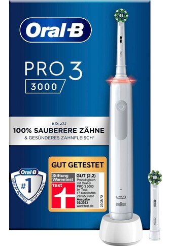 Oral B Elektrische Zahnbürste »Pro 3 3000«, 2 St. Aufsteckbürsten, 3 Putzmodi kaufen