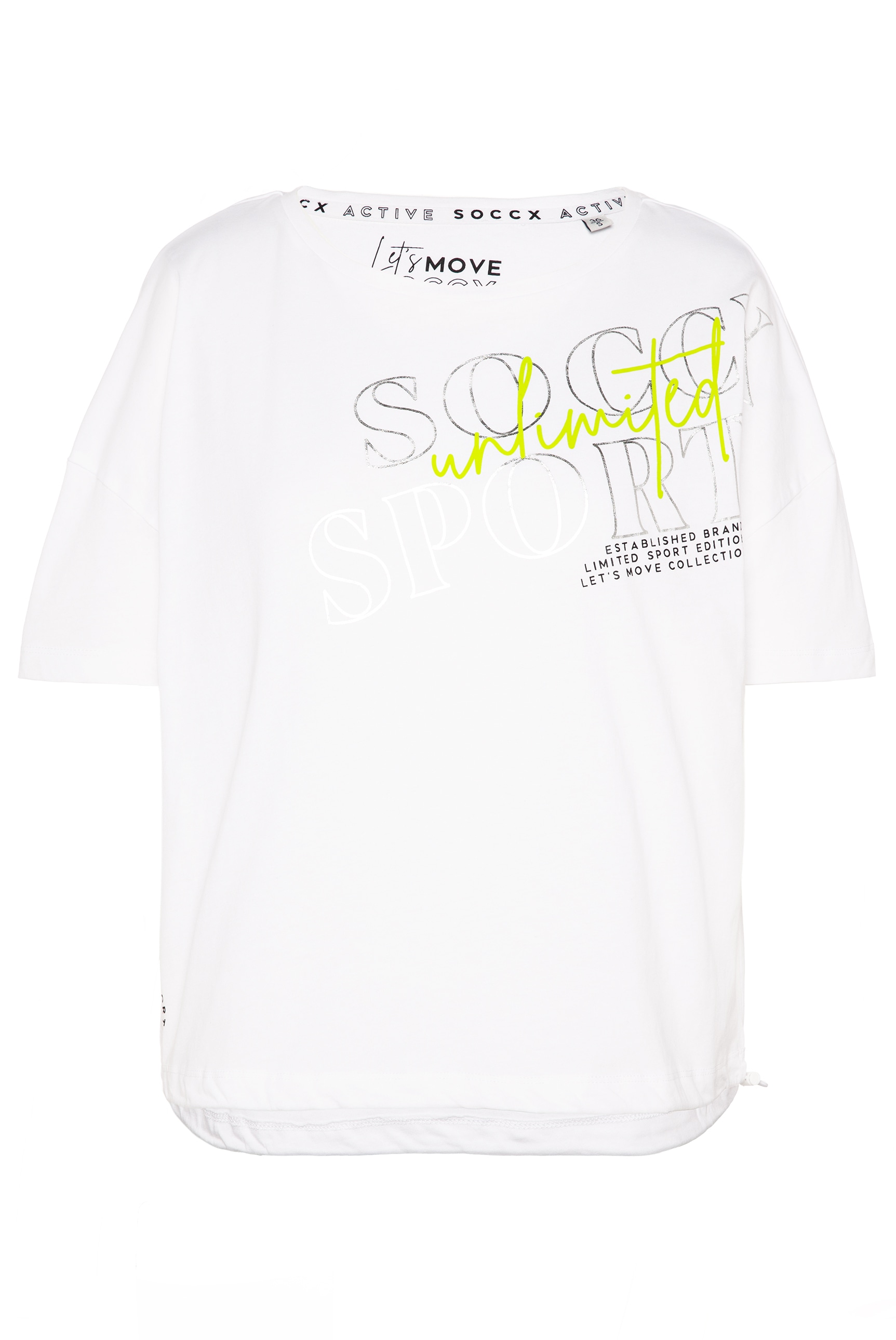 SOCCX Rundhalsshirt, mit Schultern BAUR überschnittenen kaufen online 