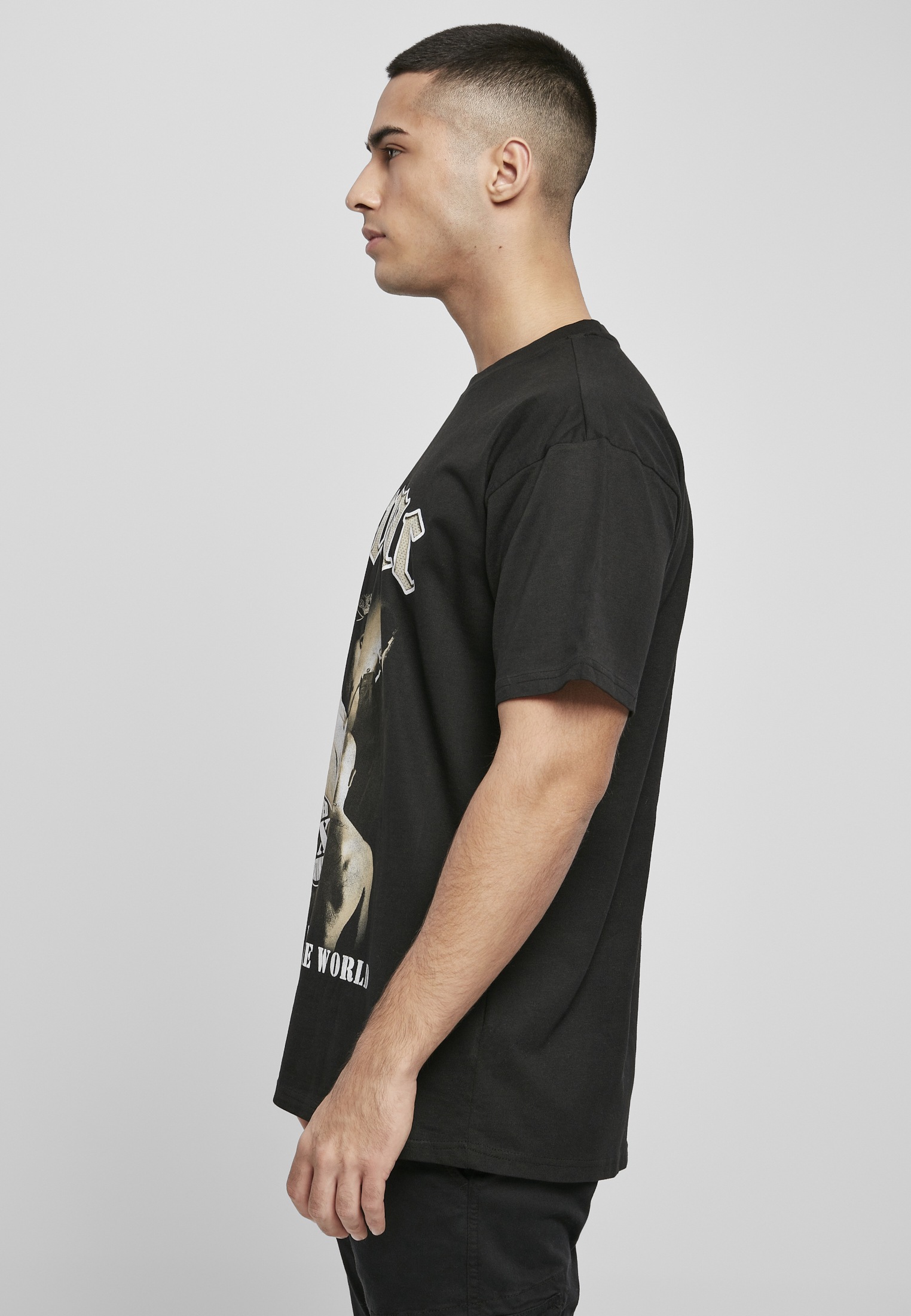 MisterTee T-Shirt "MisterTee Herren Tupac MATW Sepia Oversize Tee" 1 Stk. t günstig online kaufen