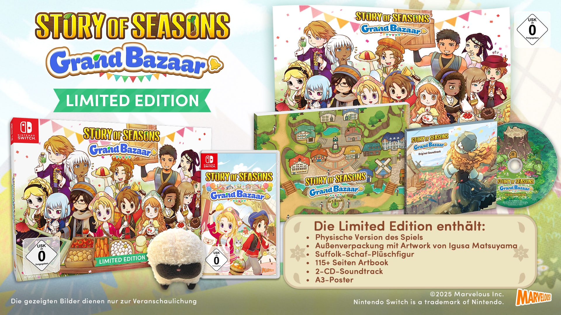 Marvelous Games Spielesoftware »Story of Seasons: Grand Bazaar Limited Edition«, Nintendo Switch