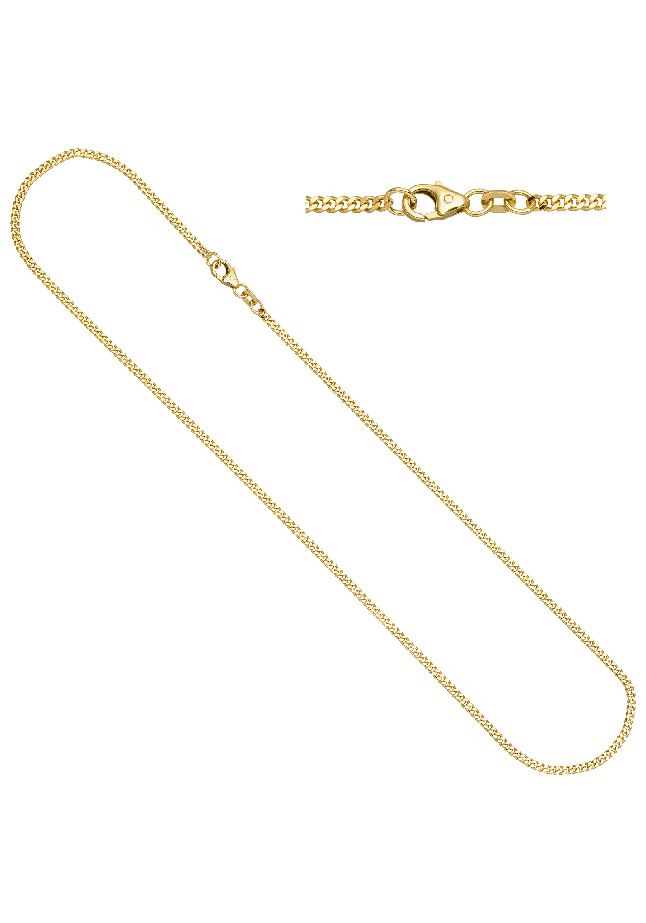 JOBO Goldkette Panzerkette 333 Gold massiv 50 cm 2 6 mm