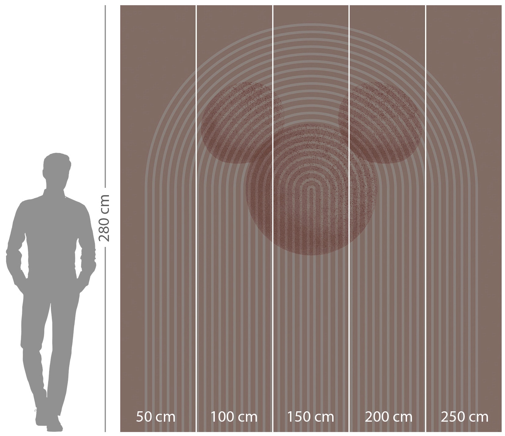 Komar Vliestapete »Digitaldruck Vlies -  Mickey Arc - Größe 250 x 280 cm« bedruckt glatt Kinderzimmer