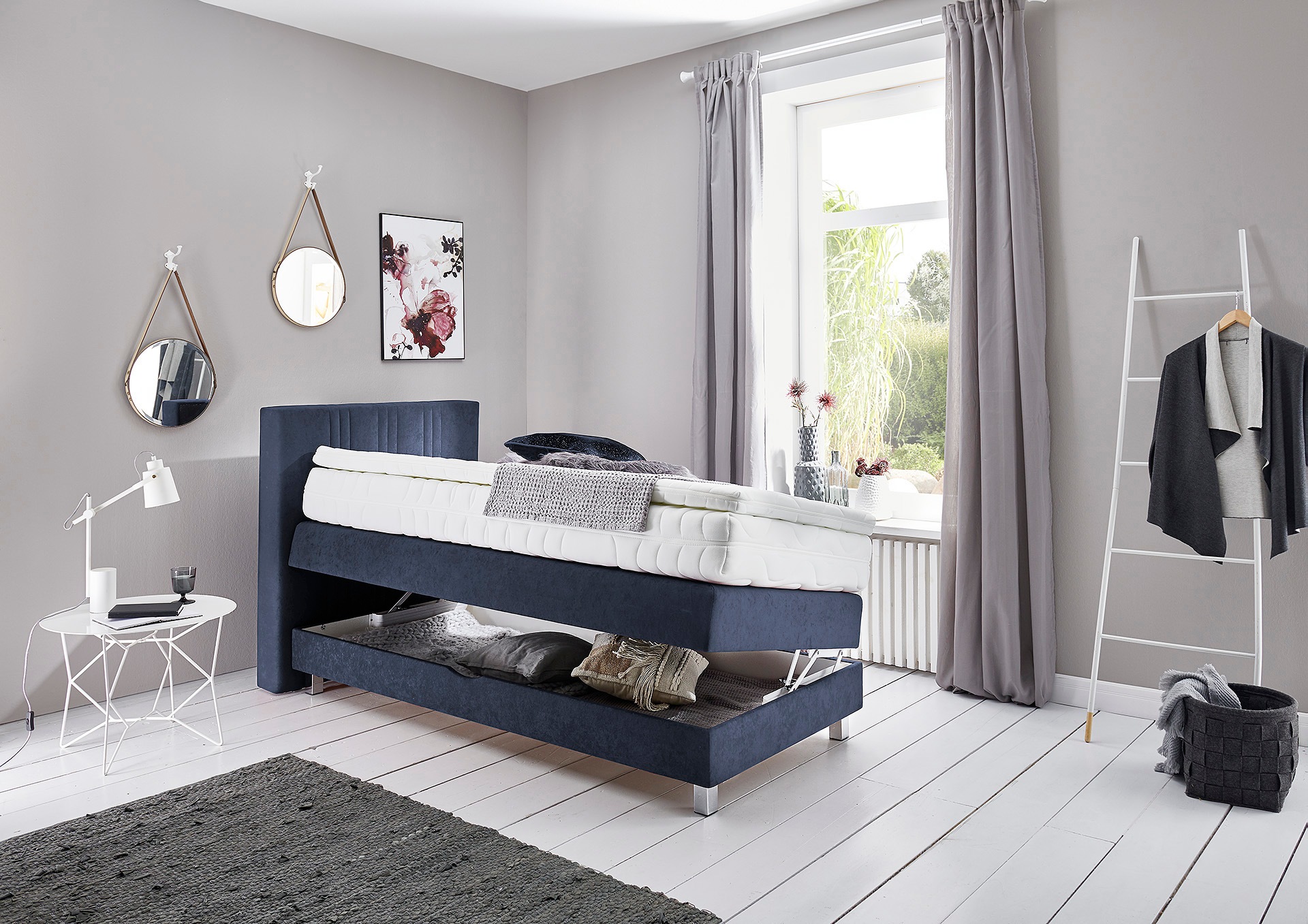 Westfalia Schlafkomfort Boxspringbett, wahlweise mit Bettkasten und Topper