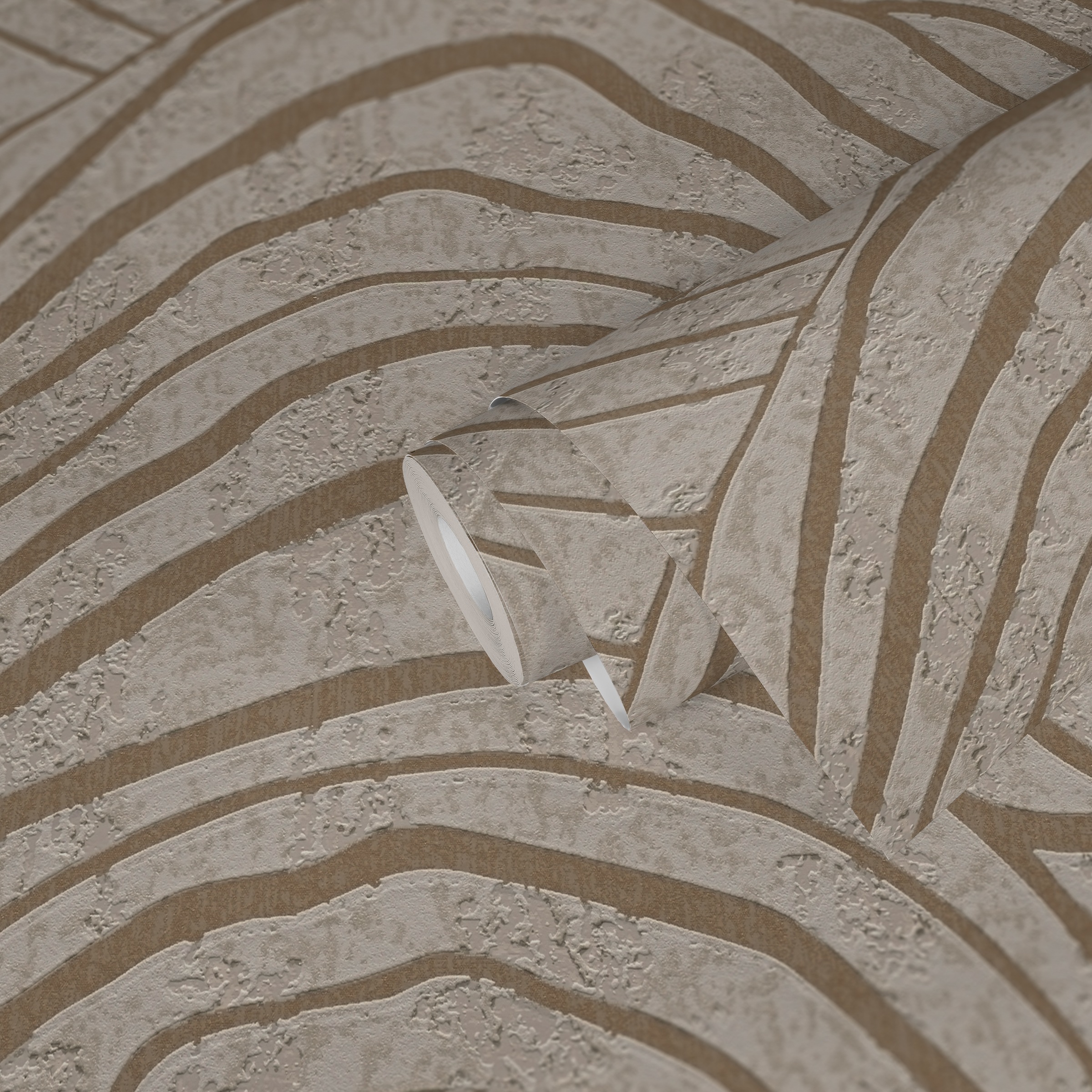 A.S. Création Vliestapete »Jade 2 3D-Tapete Mustertapete Metallic-Effekt 3D«, leicht glänzend, Vliestapete Grafik für Schlafzimmer Küche Wohnzimmer 3D Design modern