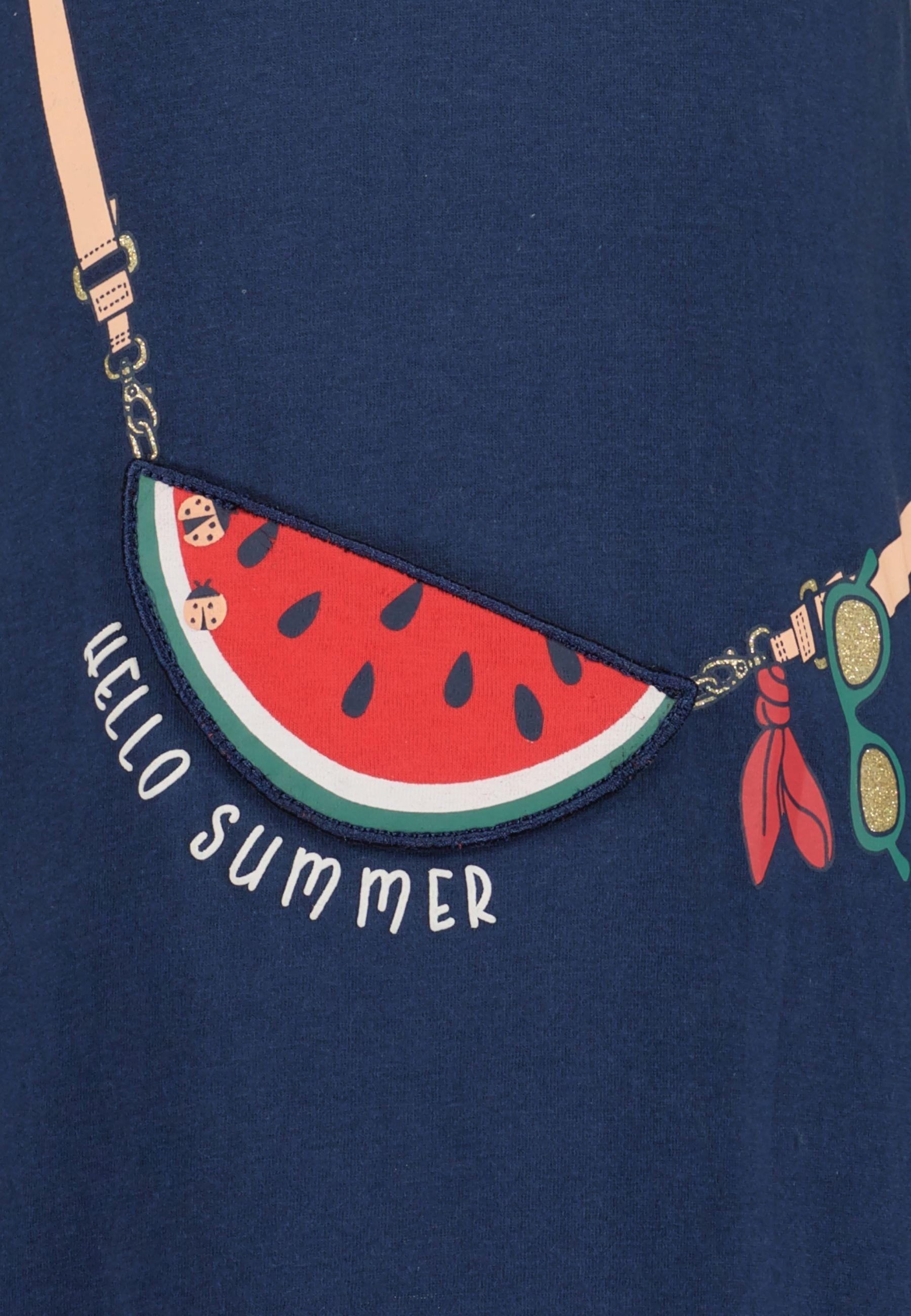 Blue Seven Jerseykleid »Blue Seven Kleid« aufgesetzte Tasche