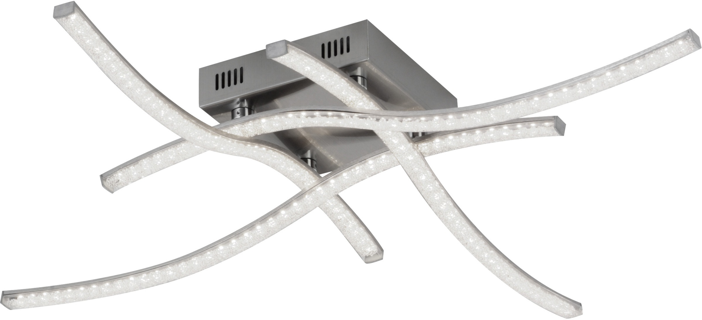 WOFI LED Deckenleuchte Deckenleuchte Caprice 1flg, LED-Modul, 1 St., Warmweiß, Wechselspiel aus Licht und Schatten