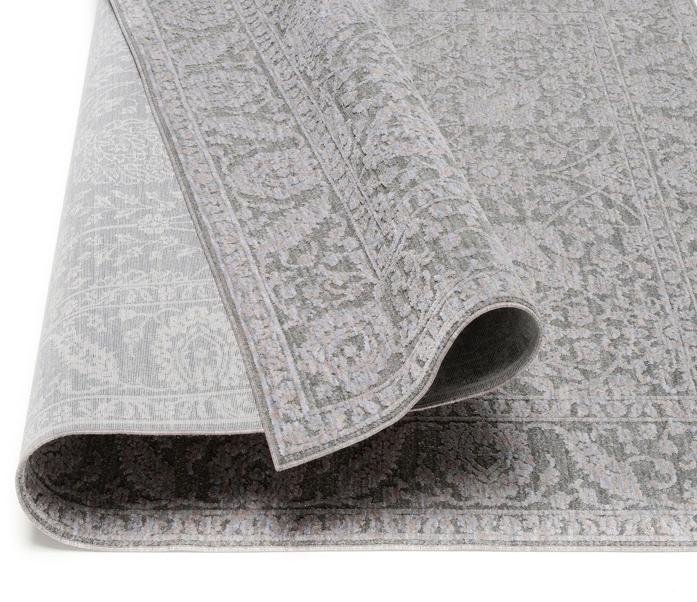 Teppich MUSTERRING "DENVER", bunt (grau, mehrfarbig), B:200cm H:8mm L:290cm, Polyester, Teppiche, Teppich, exlcusive MUSTERRING DELUXE COLLECTION 3