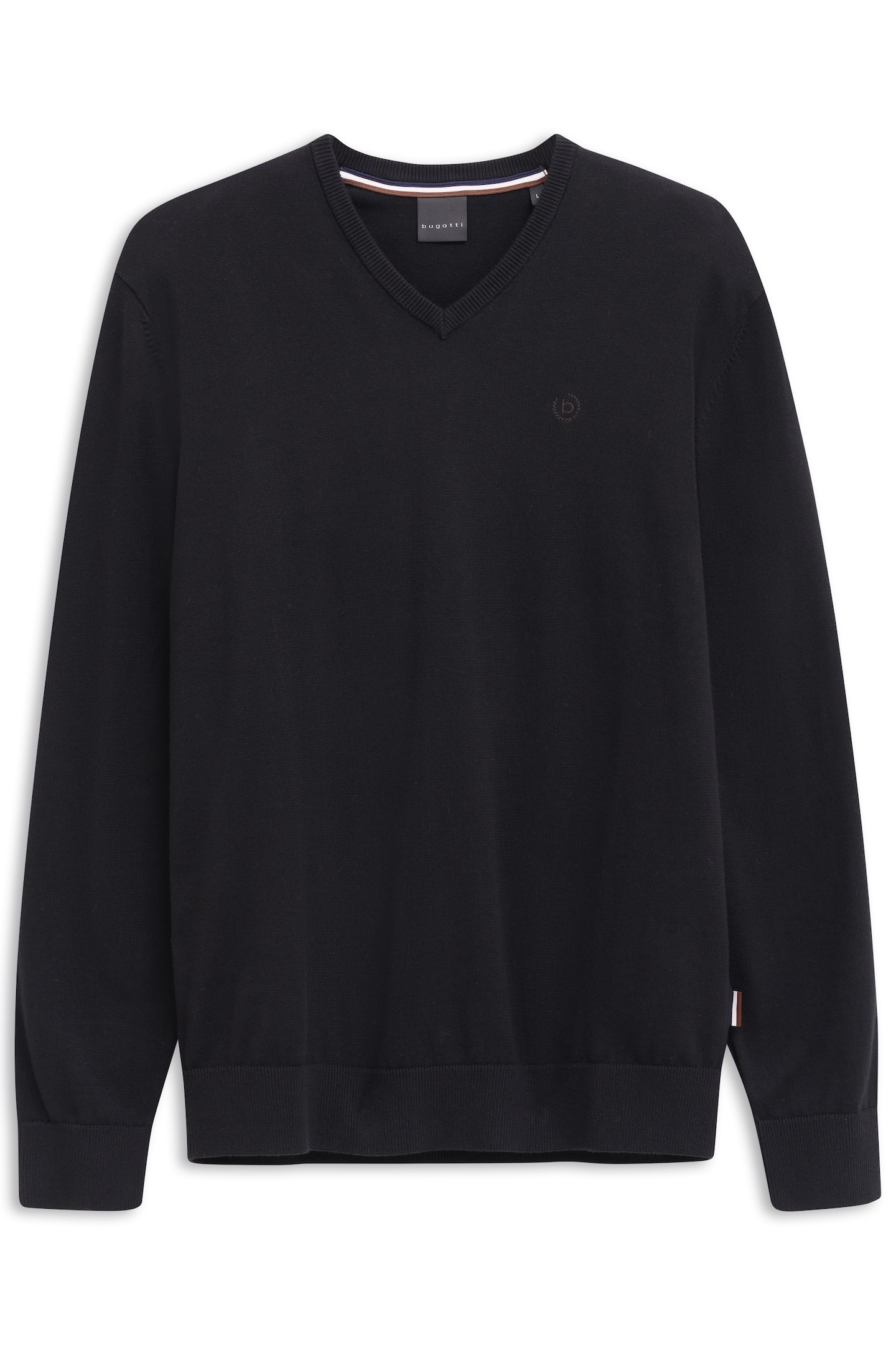 Pull Bugatti Basic Essential Homme Noir Taille L 2