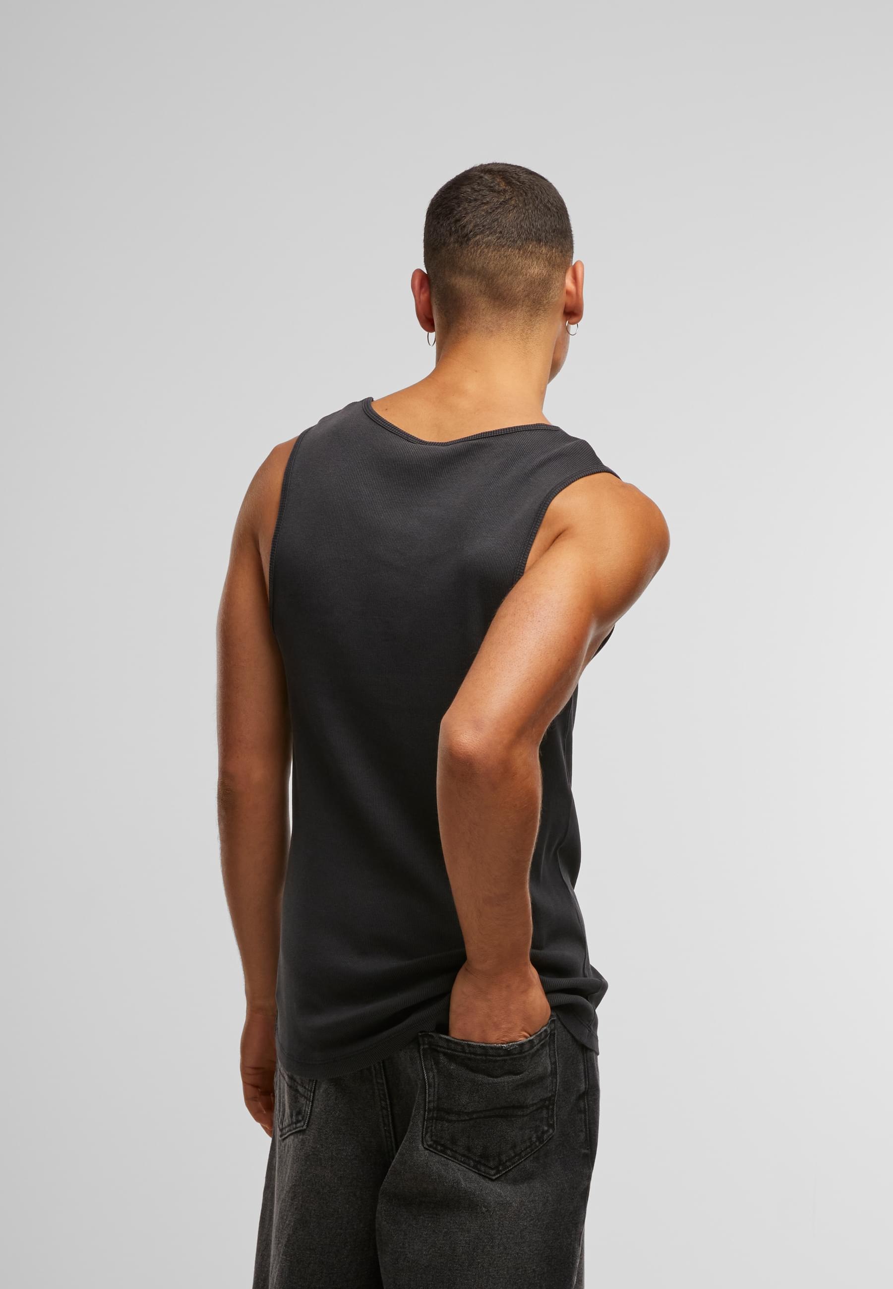 URBAN CLASSICS Tanktop »Urban Classics Washed Rib Tanktop«, (1 tlg.)