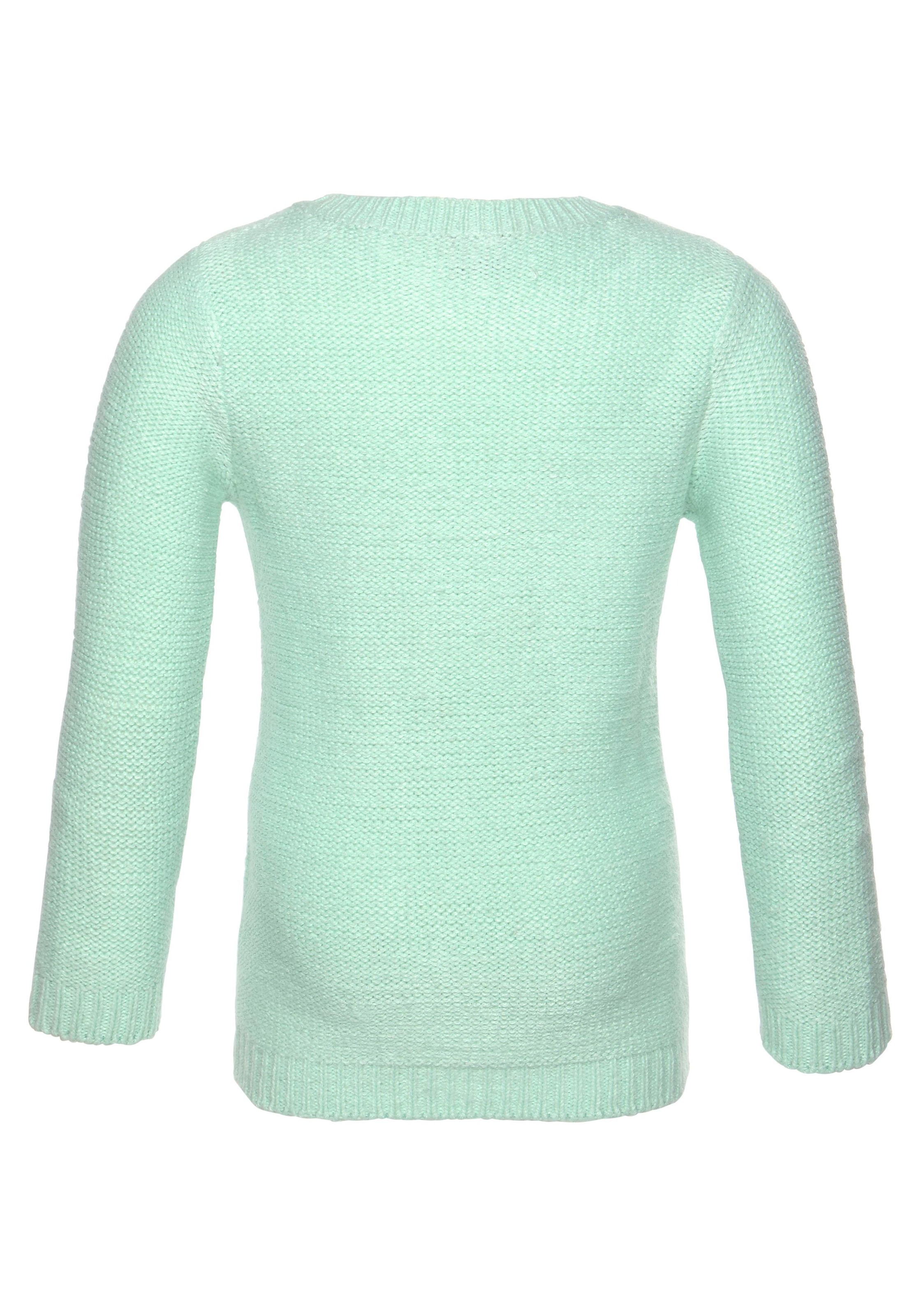 Herzchenmuster Strickpullover, kaufen KIDSWORLD gestricktem online BAUR |