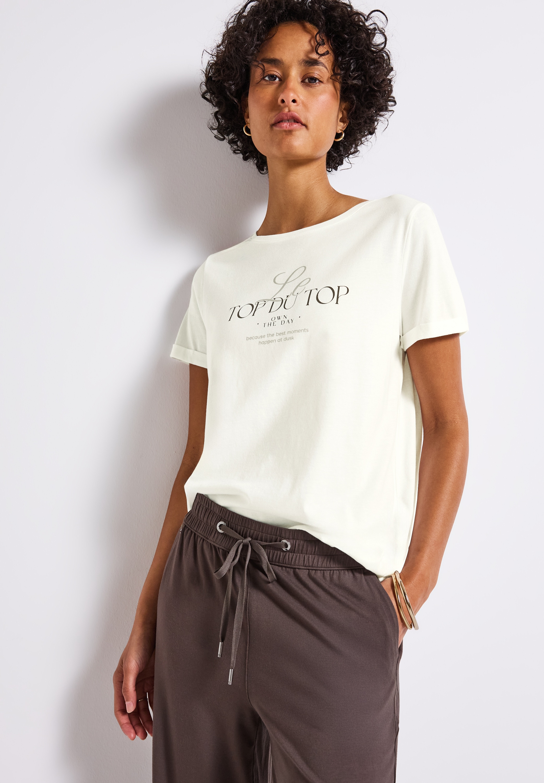 STREET ONE T-Shirt, mit Front-Print günstig online kaufen