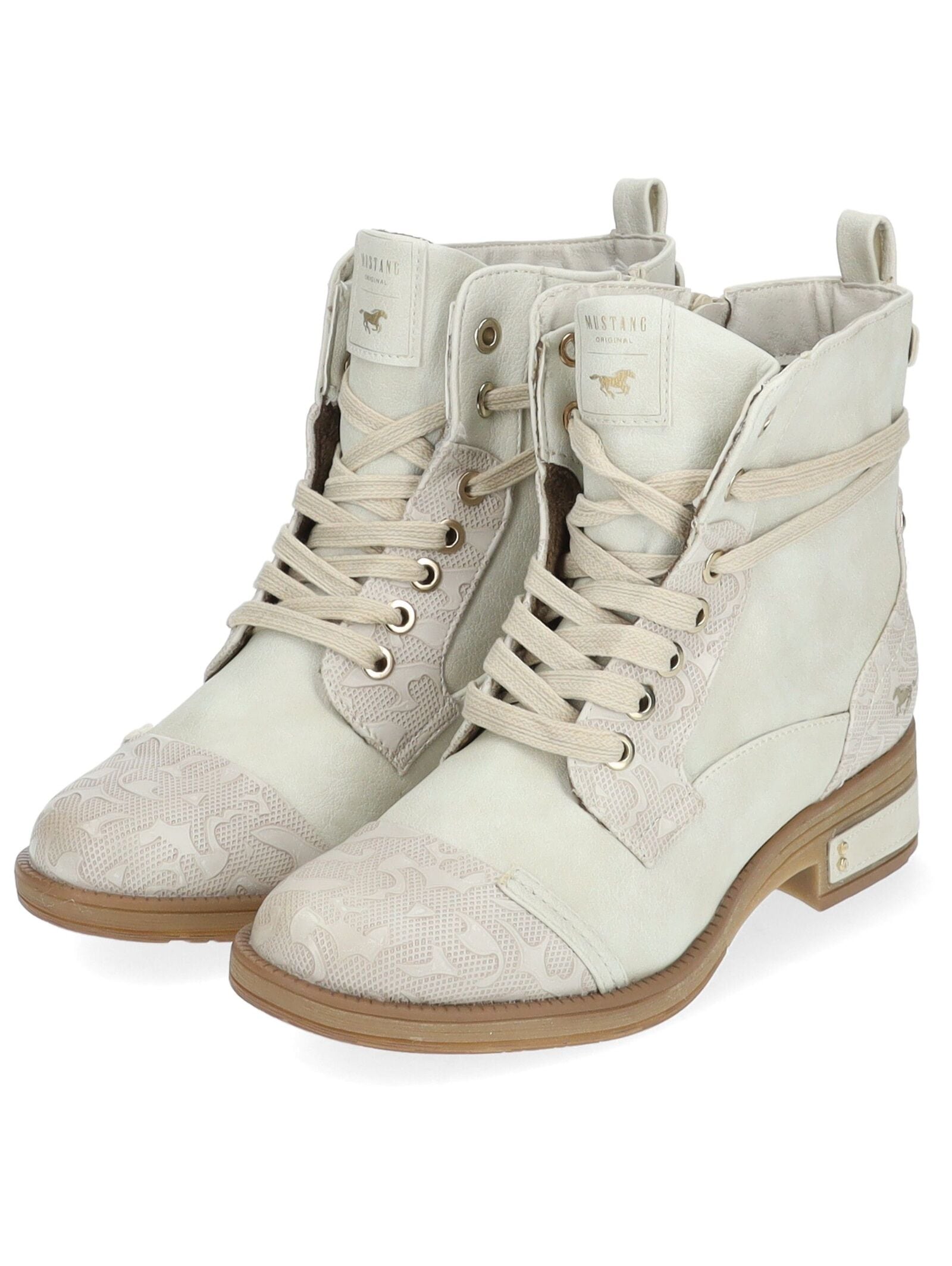 Mustang Shoes Schnürstiefelette »Mustang Shoes Stiefelette Lederimitat«