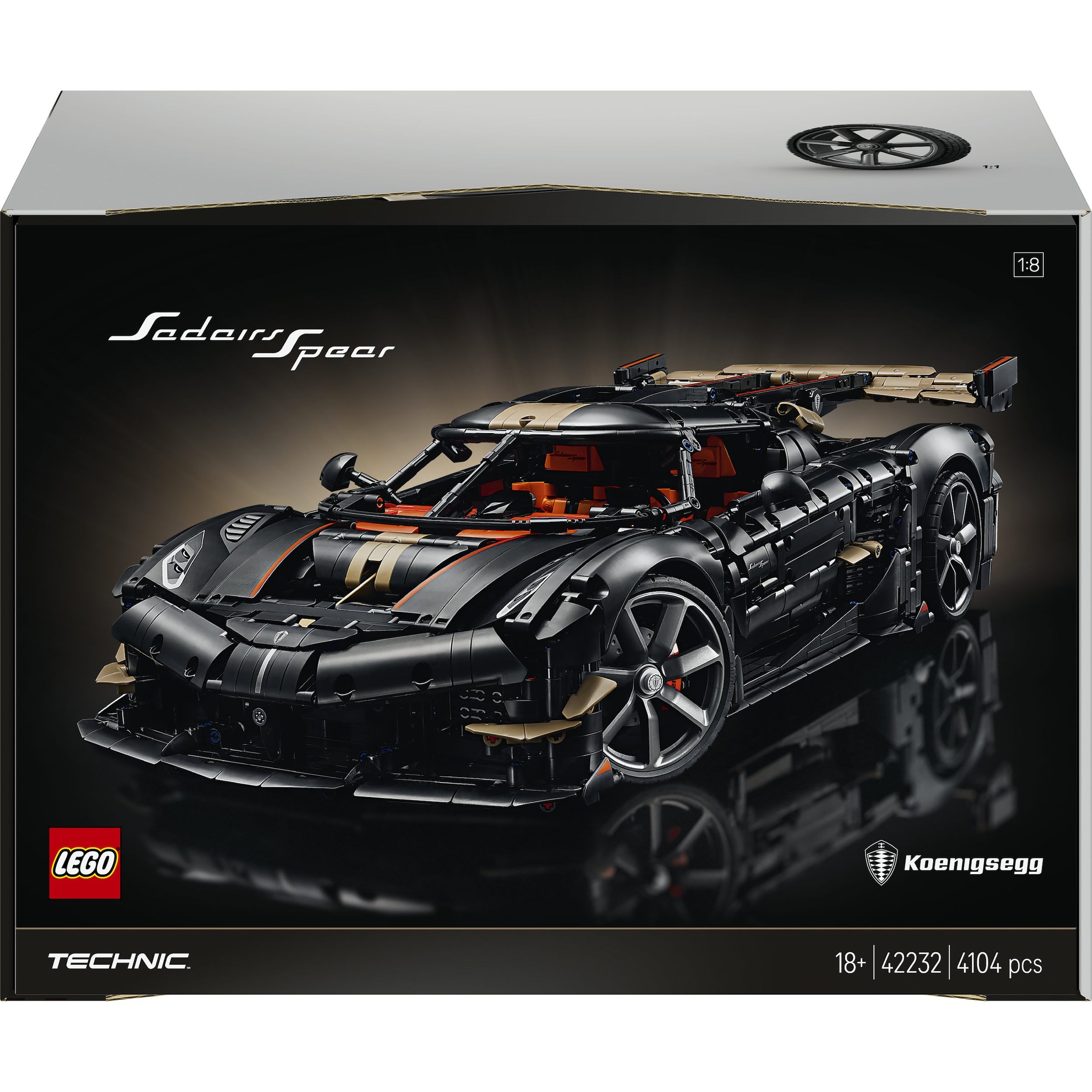 LEGO® Konstruktionsspielsteine »Koenigsegg Sadair's Spear Hypercar (42232), LEGO Technic« Made in Europe