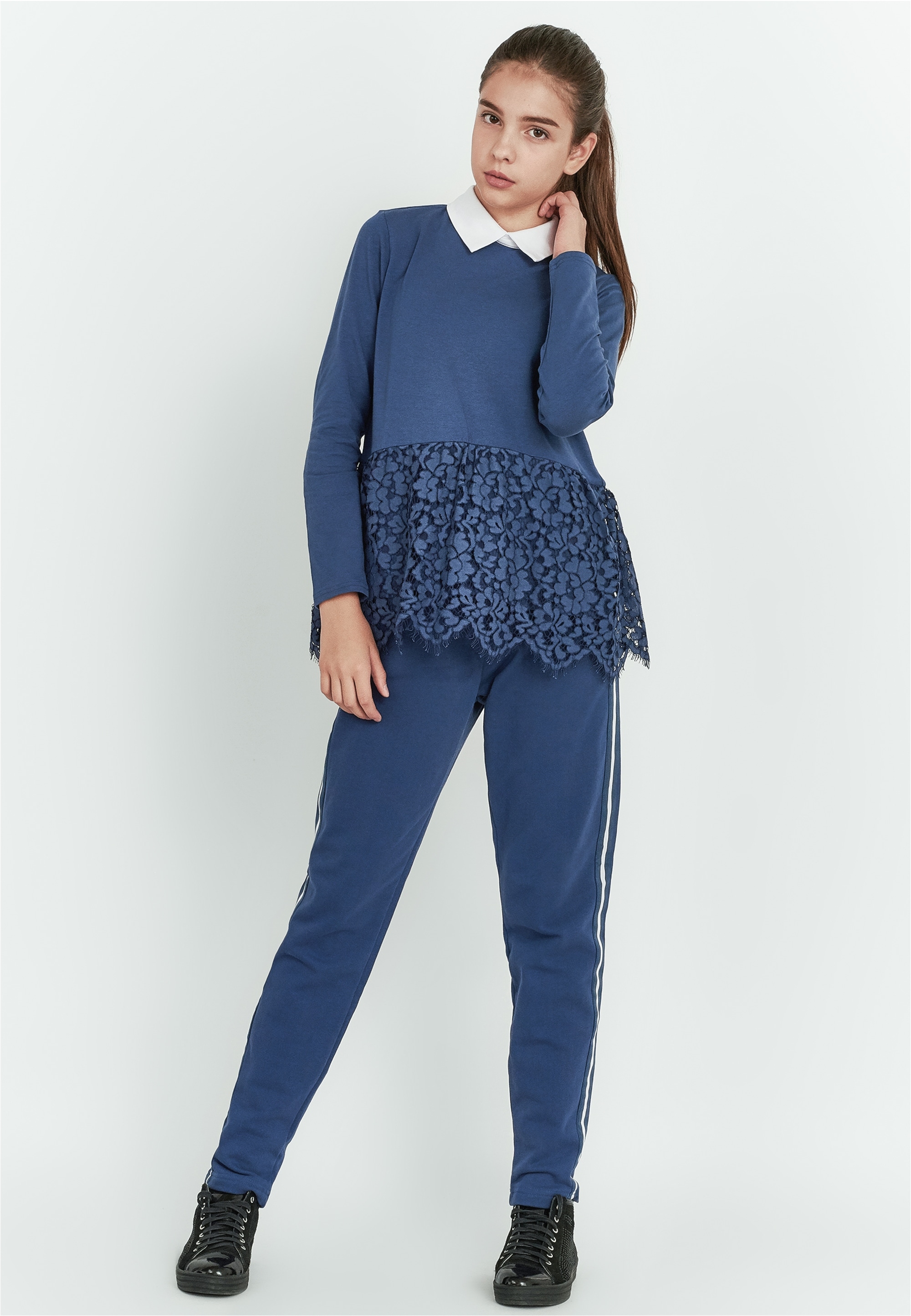 Gulliver Langarmshirt, mit Saum aus Spitze