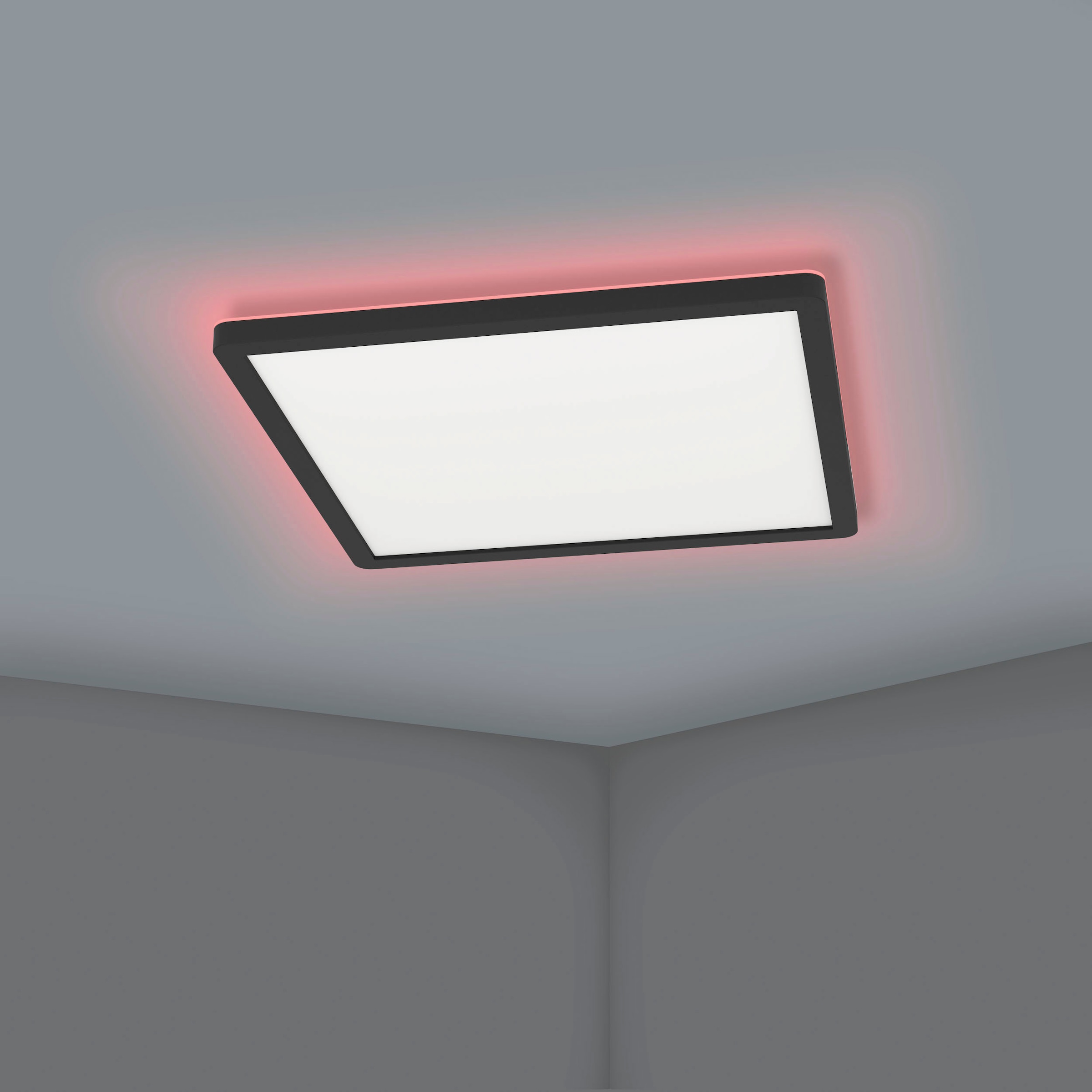EGLO LED-Deckenleuchte »ROVITO-Z« in schwarz aus Kunststoff / inkl. LED fest integriert - 14,6 Watt