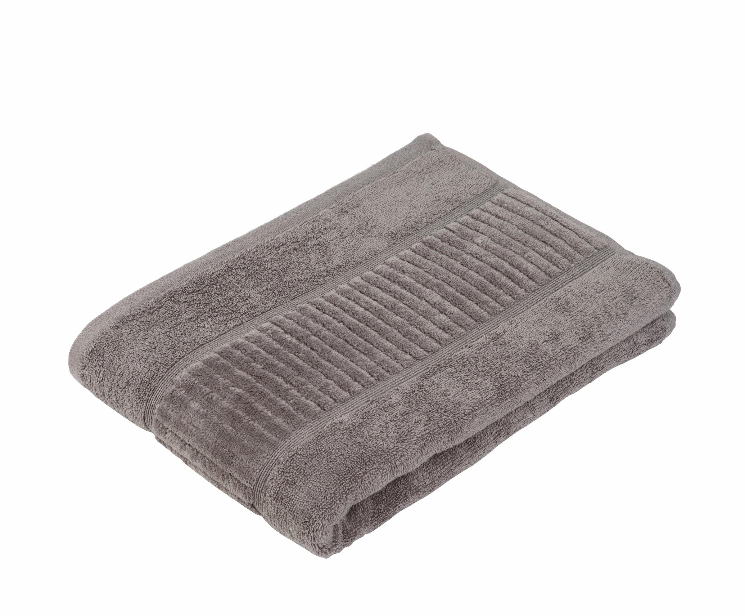 Gözze Badetuch "BIO Frottier" Bio-Baumwolle, Uni-Farben, mit geschorener Bo günstig online kaufen