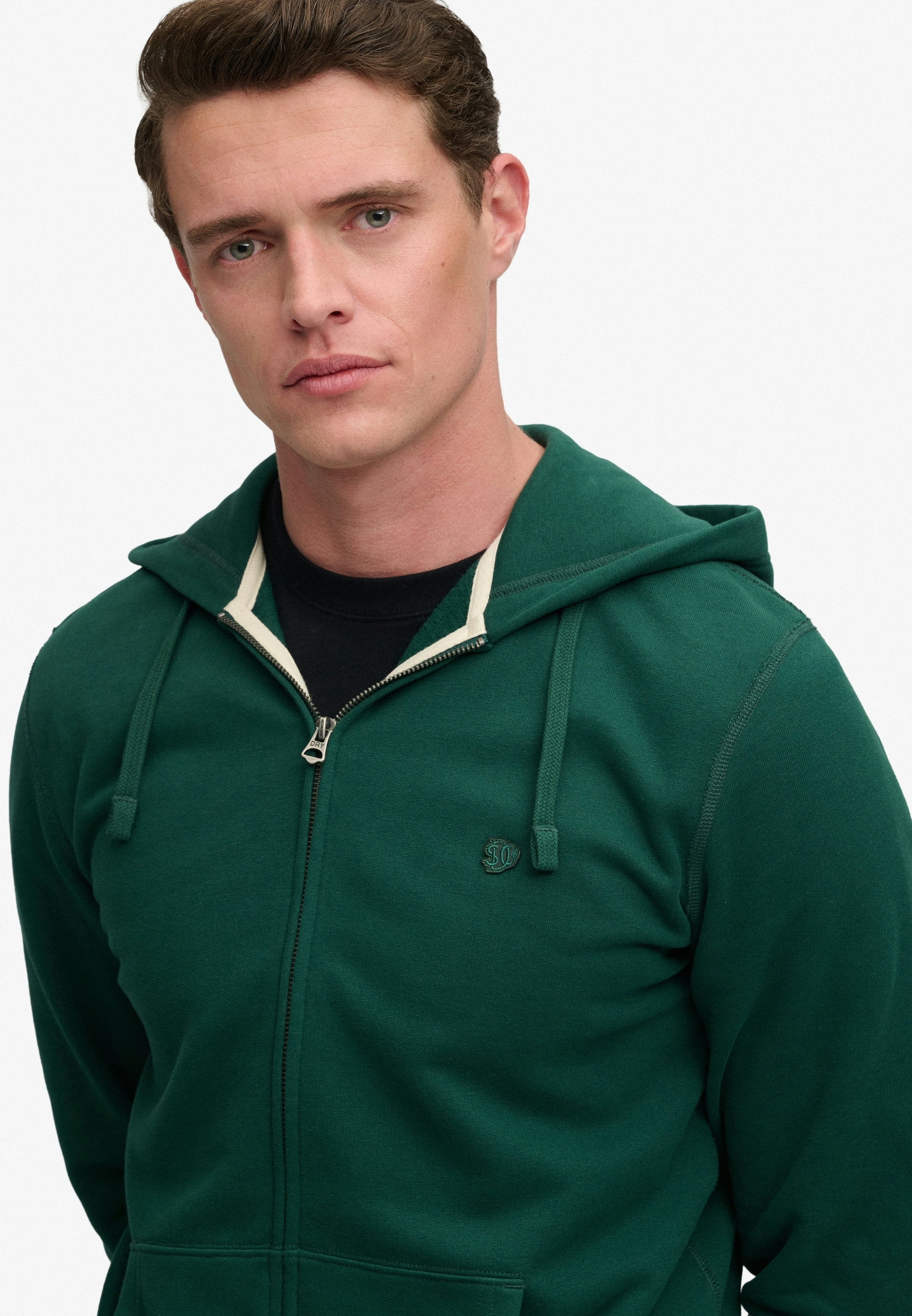 Superdry Kapuzensweatjacke »ESSENTIAL SDCO LOGO ZIPHOOD« Baumwollmischung, regular fit
