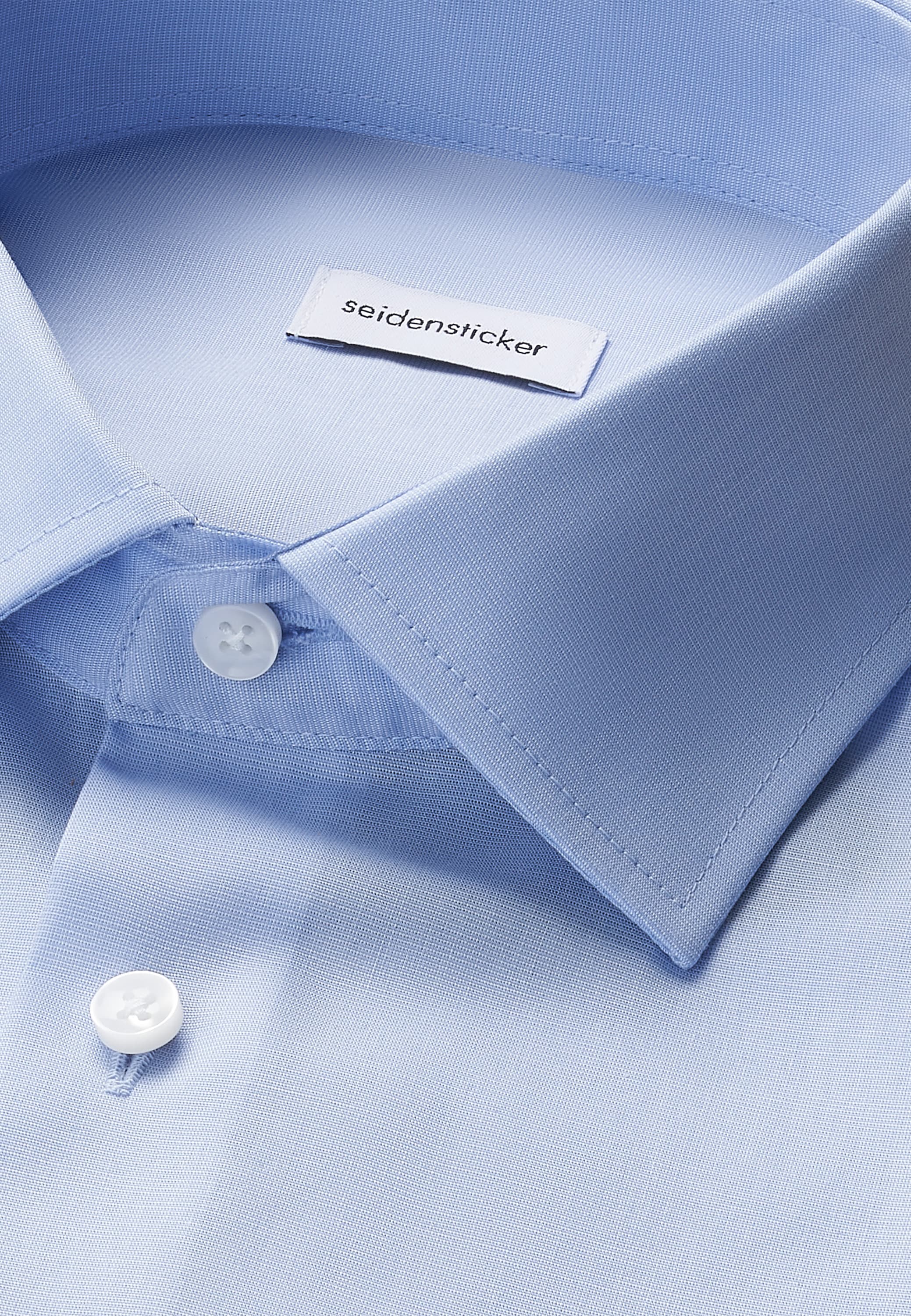 seidensticker Businesshemd »Schwarze Rose« Slim 1/1 Extra lang Kentkragen Uni
