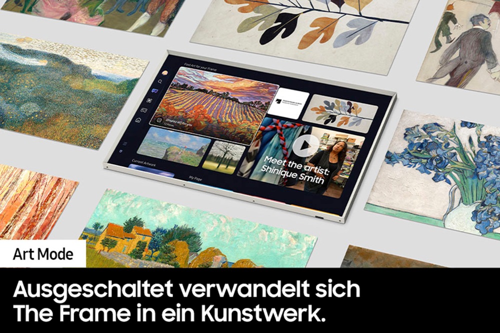 Samsung QLED-Fernseher »GQ85LS03DAU«, 4K Ultra HD, Smart-TV, The Frame, Mattes Display, Art Mode, Austauschbare Rahmen, Dolby Atmos