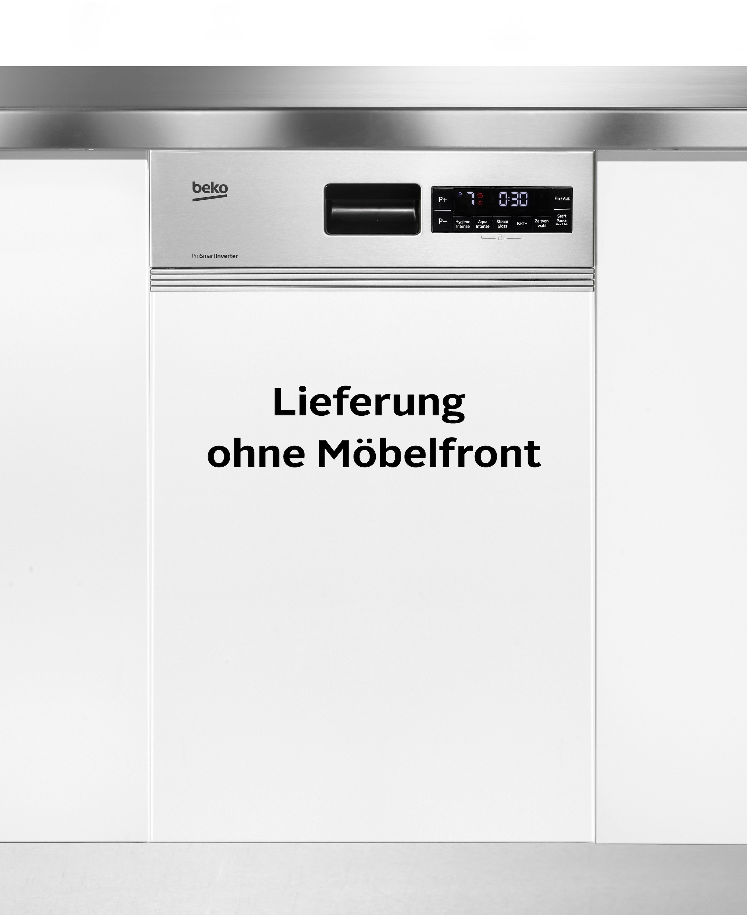 BEKO teilintegrierbarer Geschirrspüler "BDSS28040XQ 7686101635", 10 Maßgedecke, SelfDry