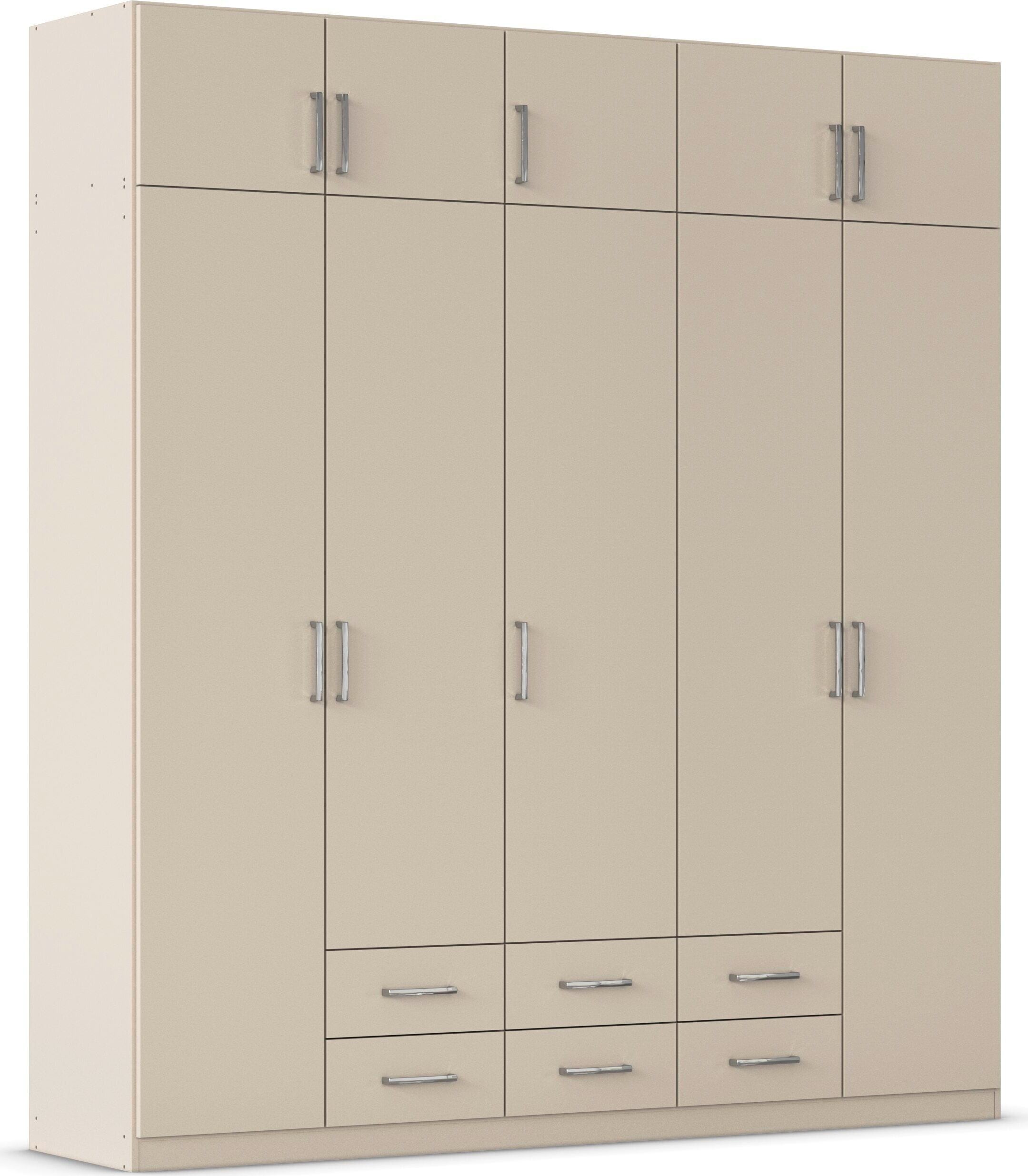 rauch "Schrank Garderobe Wäscheschrank GAMMA in 4 Breiten 91-226 cm" 3 verschiedene Ausstattungen BASIC/CLASSIC/PREMIUM (inkl. SOFT-CLOSE), mit Schubladen und Schrankaufsatz, schlichtes Design MADE IN GERMANY