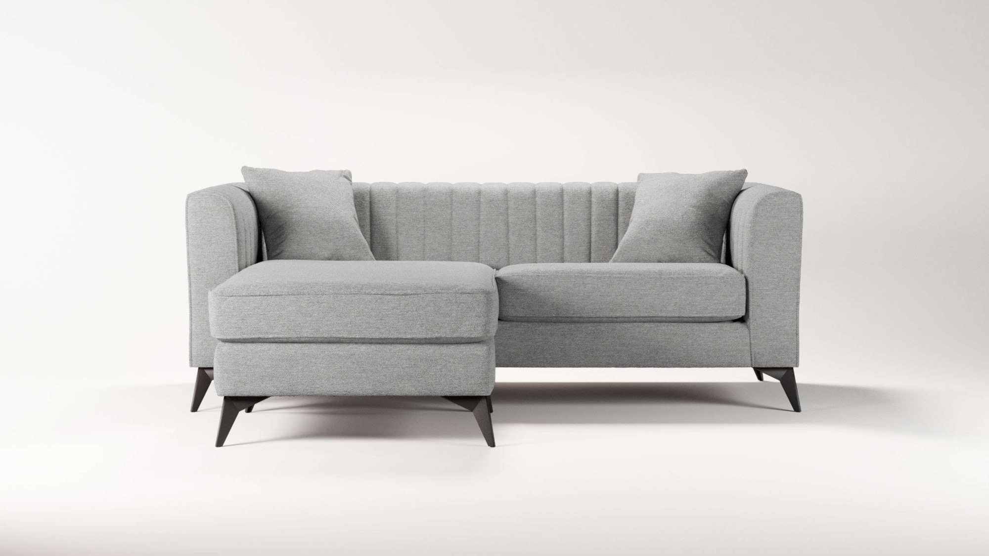 Places of Style Ecksofa "MATTHEW L-Form ideal für kleine Räume, Maße B/T/H: günstig online kaufen