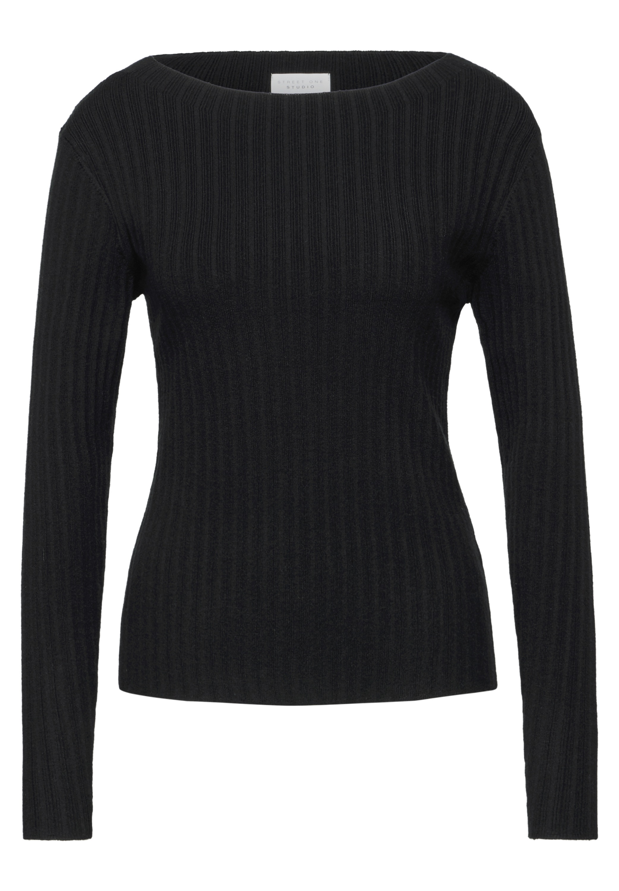 STREET ONE STUDIO Strickpullover, mit U-Boot-Ausschnitt