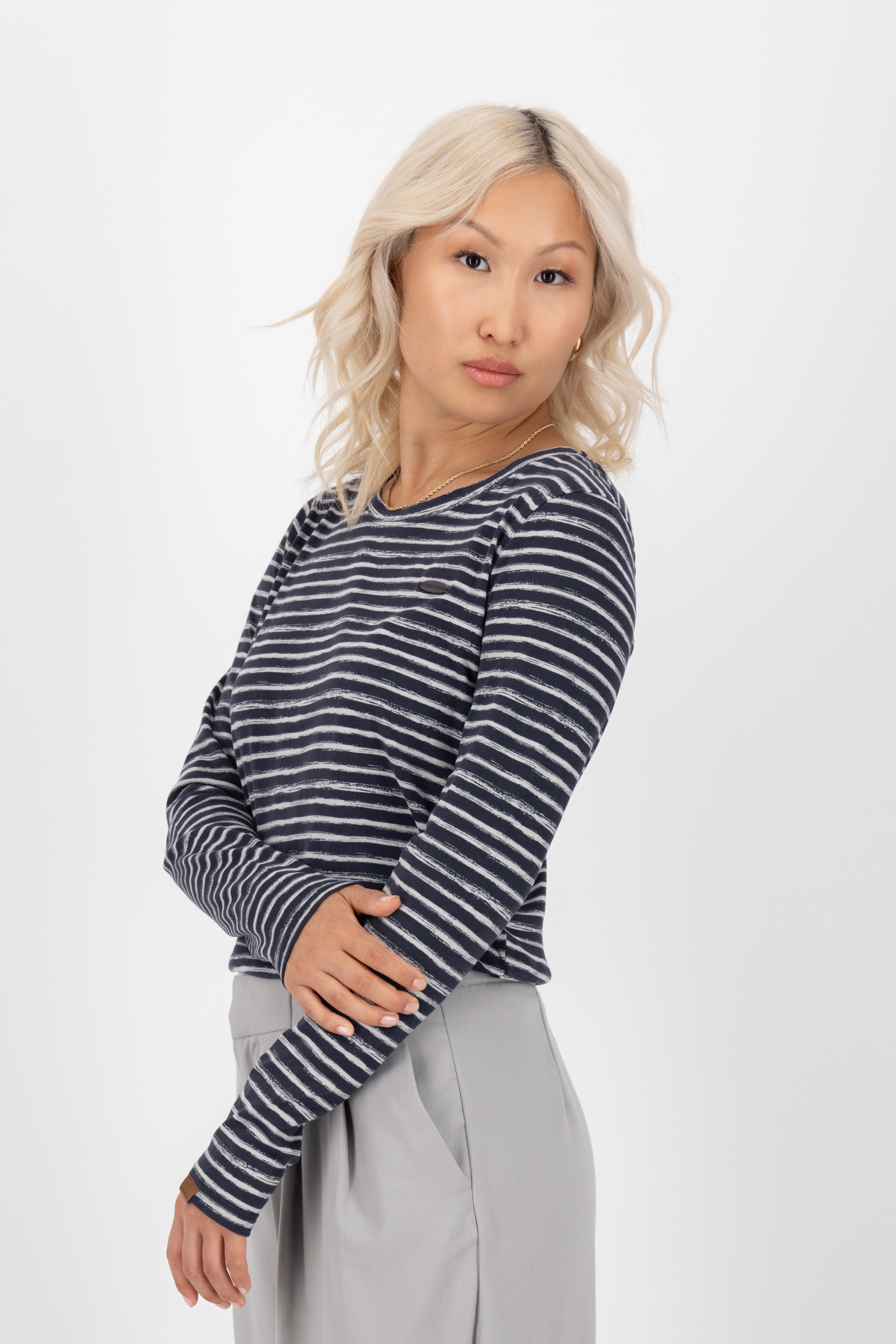Alife & Kickin Langarmshirt »Damen LeaAK Z«, Figurnah geschnittenes Longsleeve Shirt mit Rundhalsausschnitt