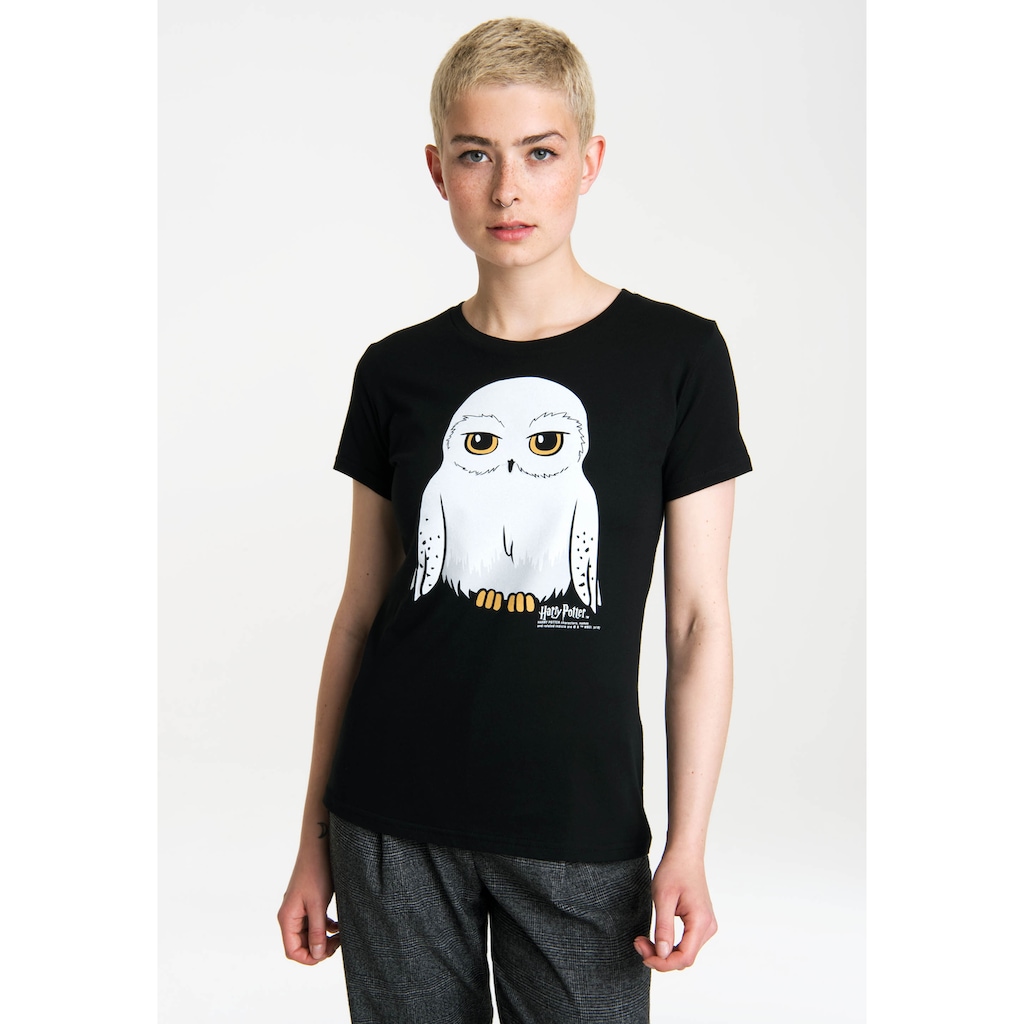 LOGOSHIRT T-Shirt »Harry Potter Hedwig« mit niedlichem Hedwig-Print