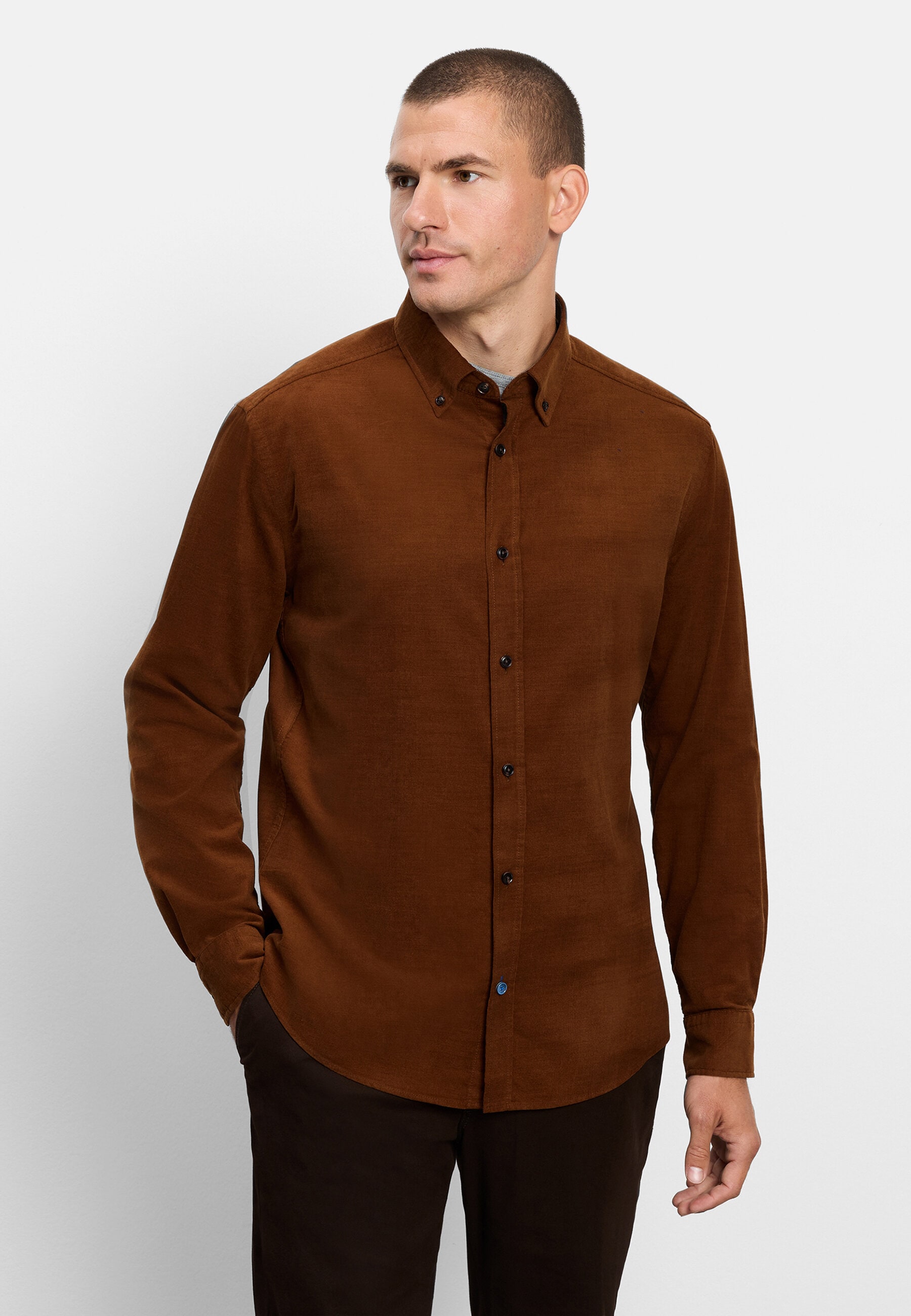 OLYMP Langarmhemd "OLYMP Casual, Regular Fit, Button-down"