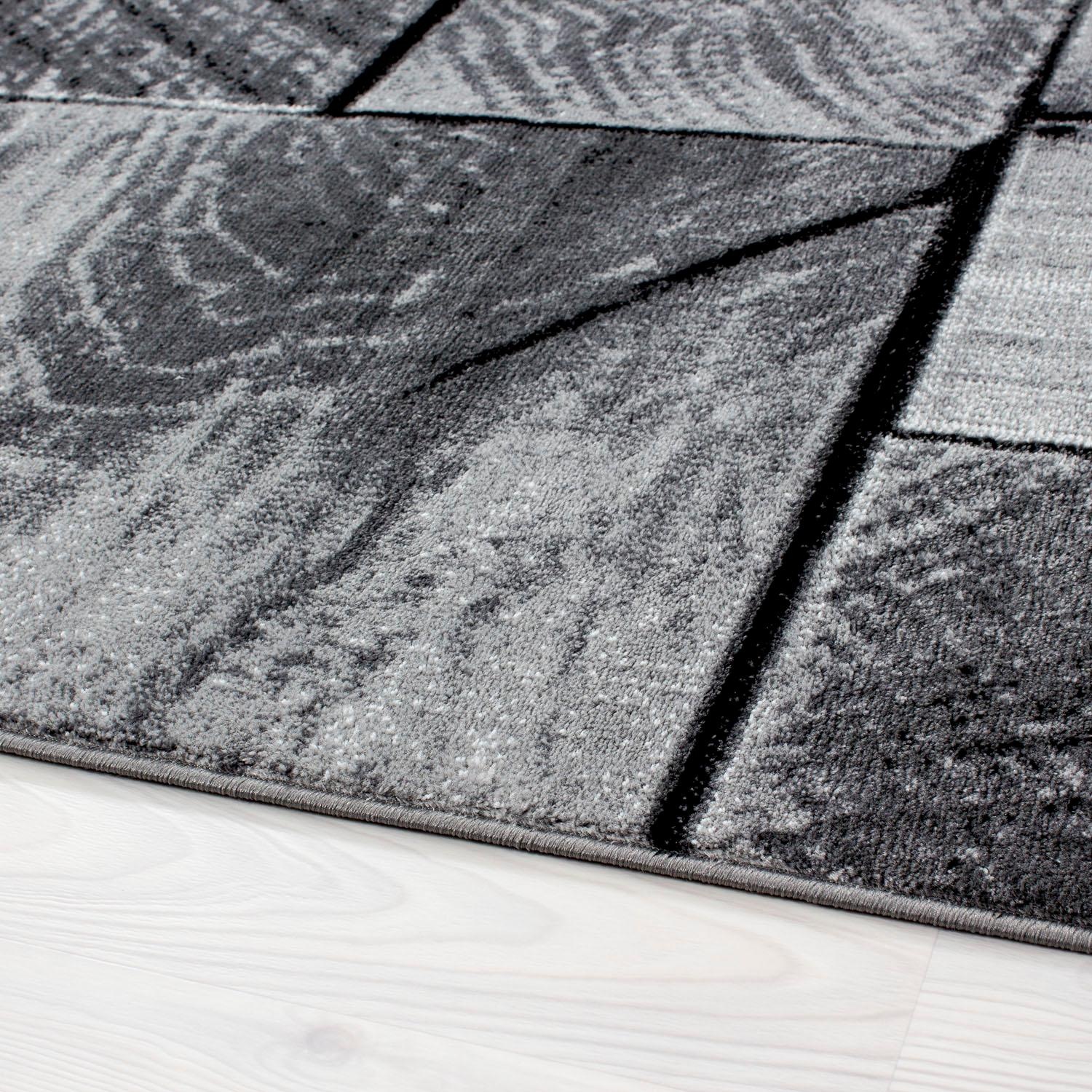 Läufer AYYILDIZ TEPPICHE "Parma 9260" Gr. 12, schwarz, B:80cm H:9mm L:300cm, Kunstfaser, Teppiche, Läufer, 80cm x 300cm (BxL) 2