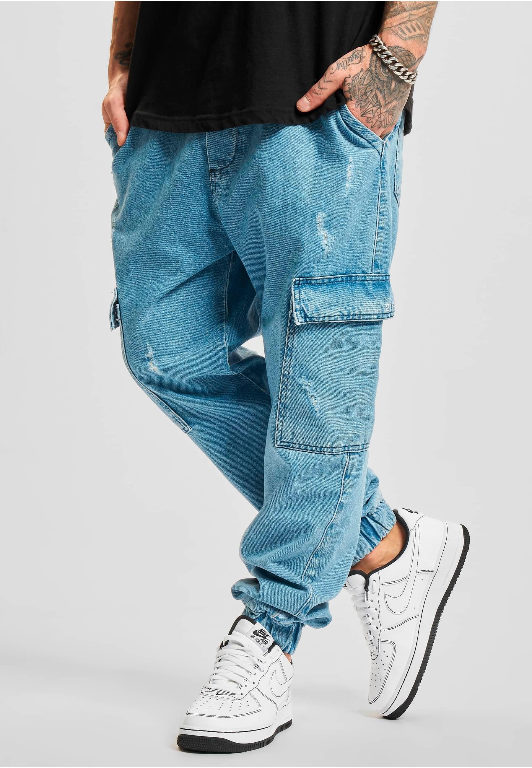 2Y Studios Cargohose »2Y Studios Herren 2Y Distressed Antifit Cargo Jeans«