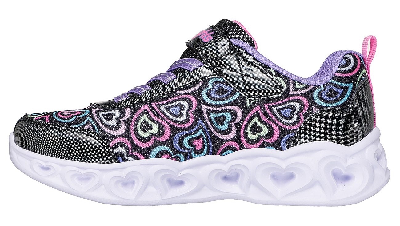 Skechers Sneaker »HEART LIGHTS«, Blinkschuh mit Herz-Laufsohle, Größenschablone zum Download