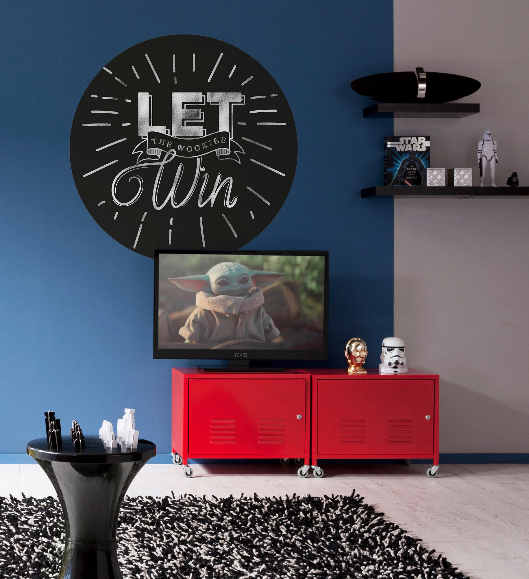 Komar Fototapete »Vlies selbstklebend - Star Wars Wookie Win - Größe 125 x 125 cm«, bedruckt, Kinderzimmer
