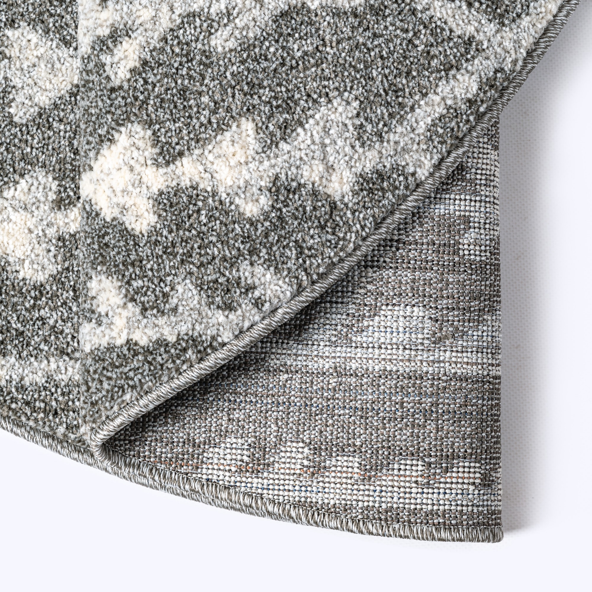 Sanat Teppich »Boho 8204« rund 10 mm Höhe Kurzflor, robust, Boho, Scandic, für Fussbodenheizung geeignet