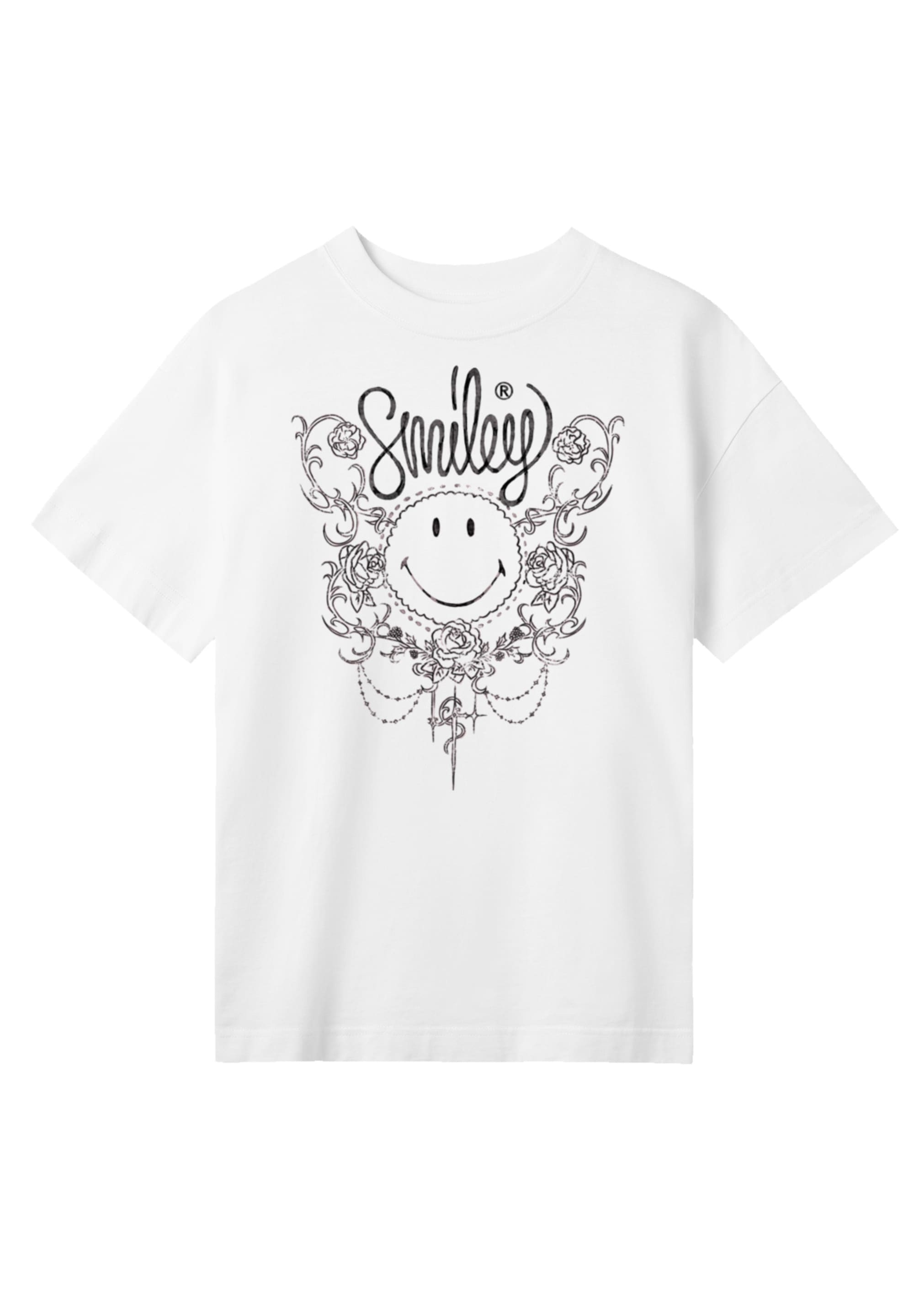 F4NT4STIC T-Shirt »Smiley Originals Flower Spring«, Premium Qualität