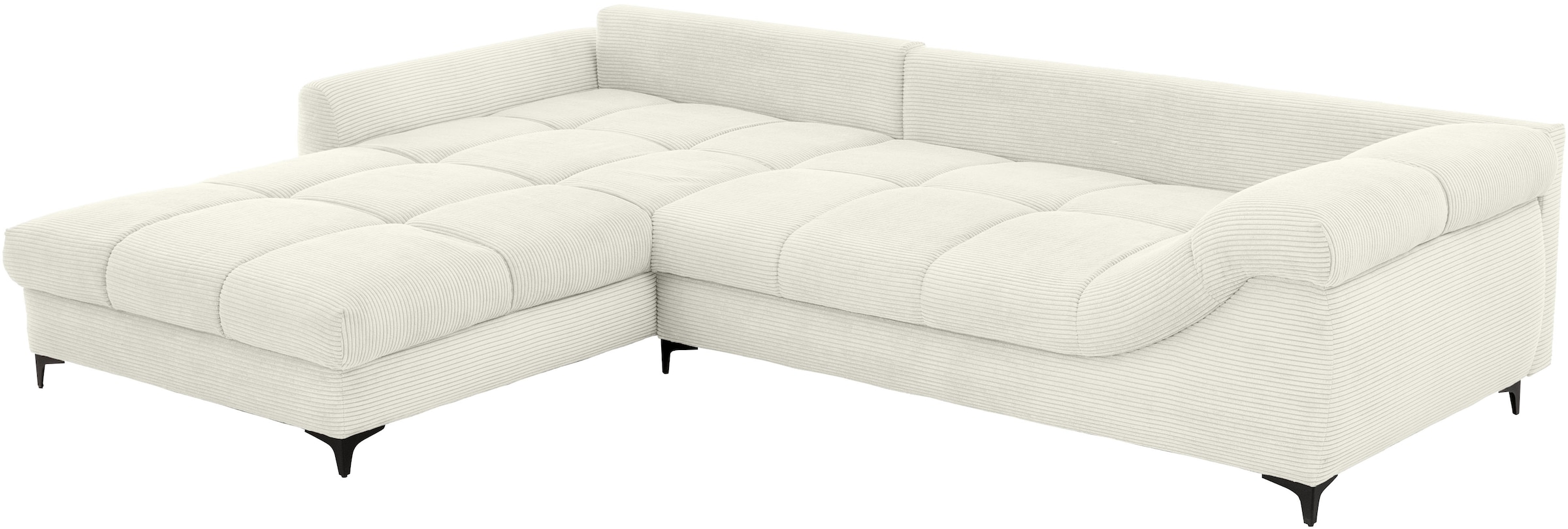 Mr. Couch Ecksofa »Ronaldo, L-Form, wahlweise mit Kaltschaum« mit Kaltschaum, bis 140 kg pro Sitzplatz belastbar