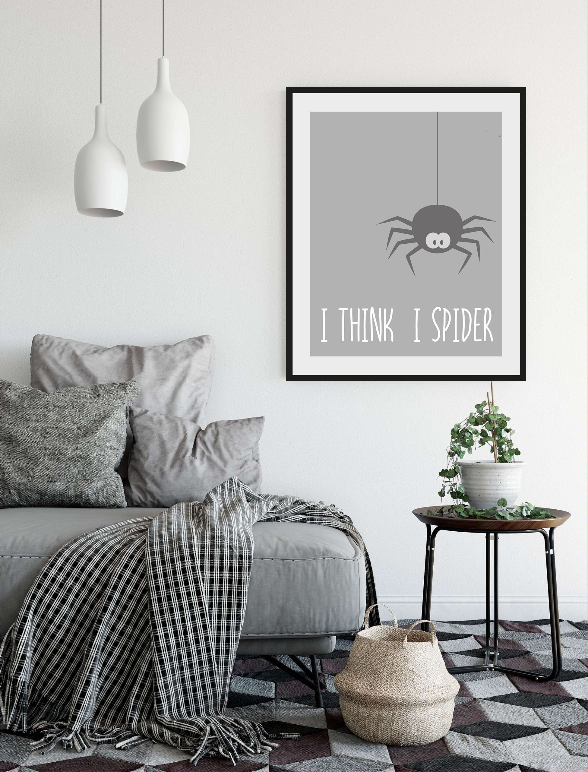 Bild »I THINK I SPIDER«, Schriftzug, (1 St.)