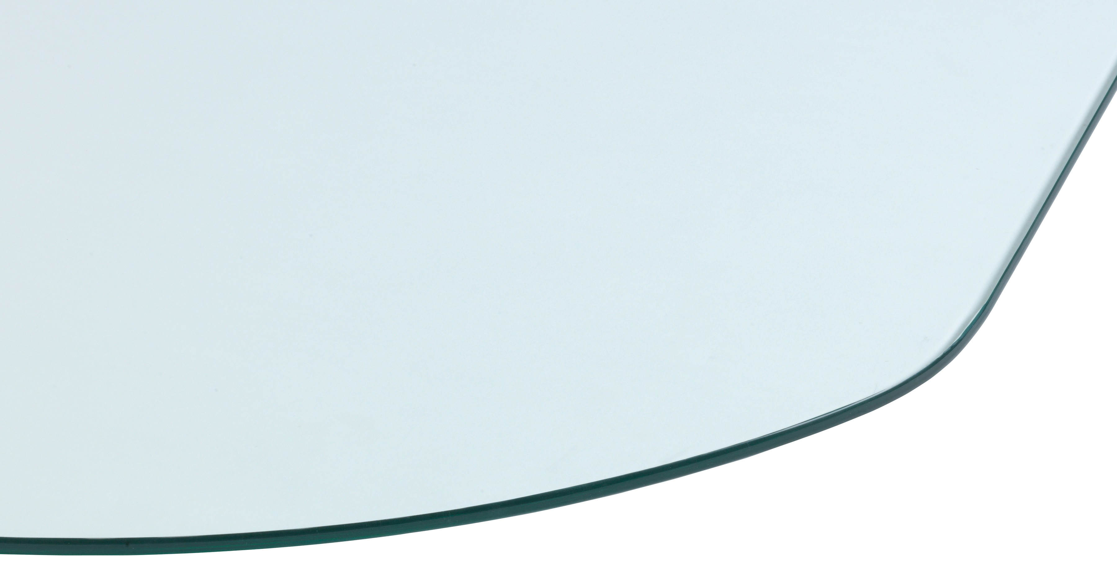 Thumbnail - Bodenschutzplatte, Glas-Halbrundbogen, BxT: 85 x 110 cm, transparent, für Kaminöfen