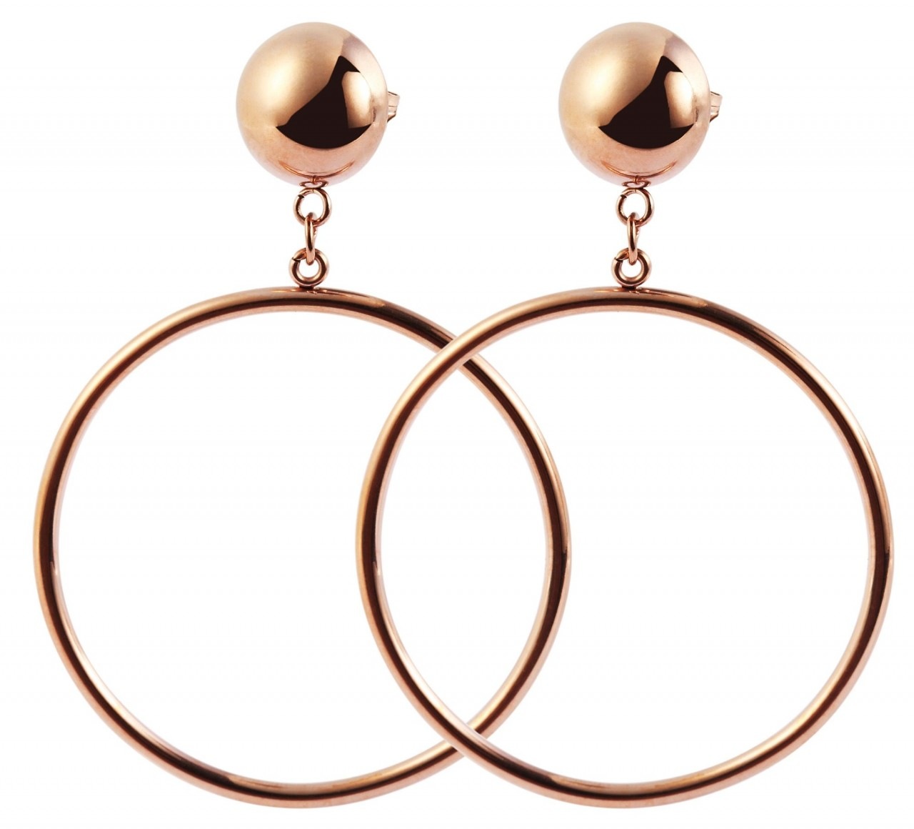 Adelia´s Paar Ohrhänger »Damen Ohrstecker aus Edelstahl Ø 40 mm«